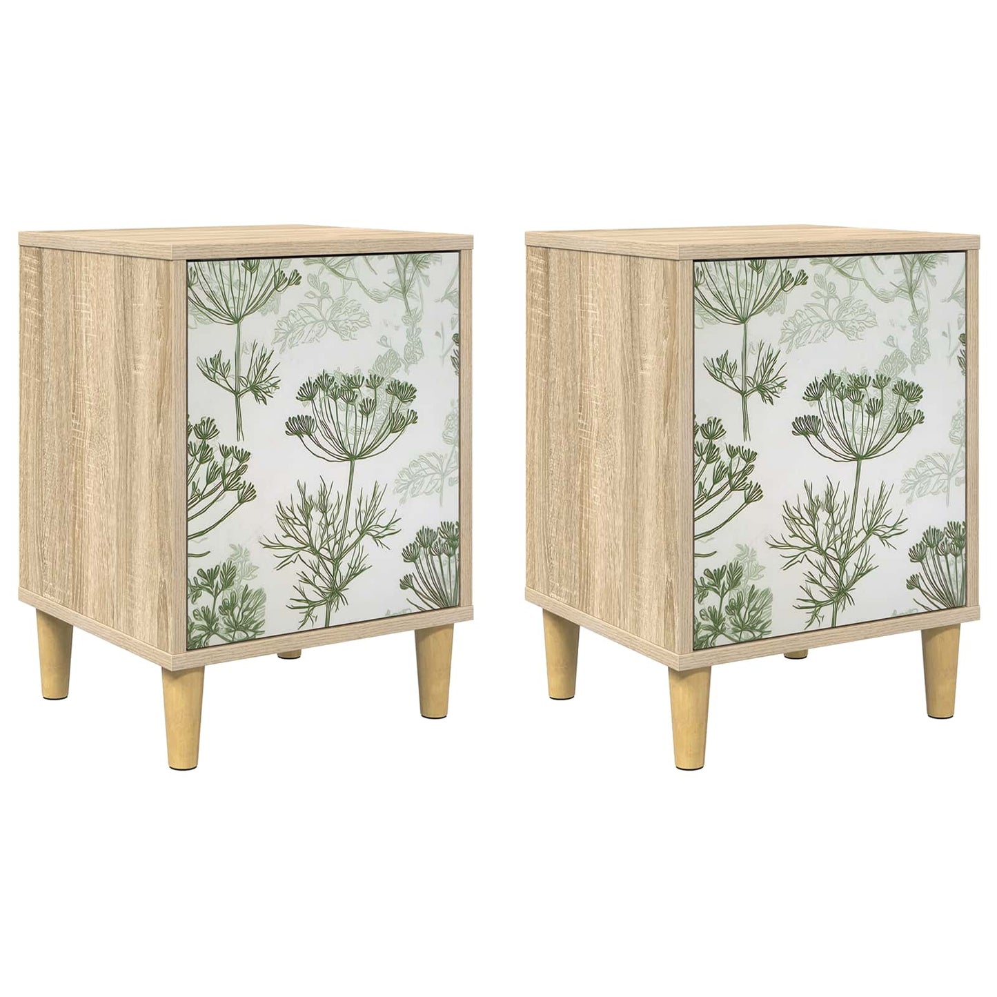 Nattbordskap GOTHA 2 stk. Sonoma eik 36 x 33 x 50 cm