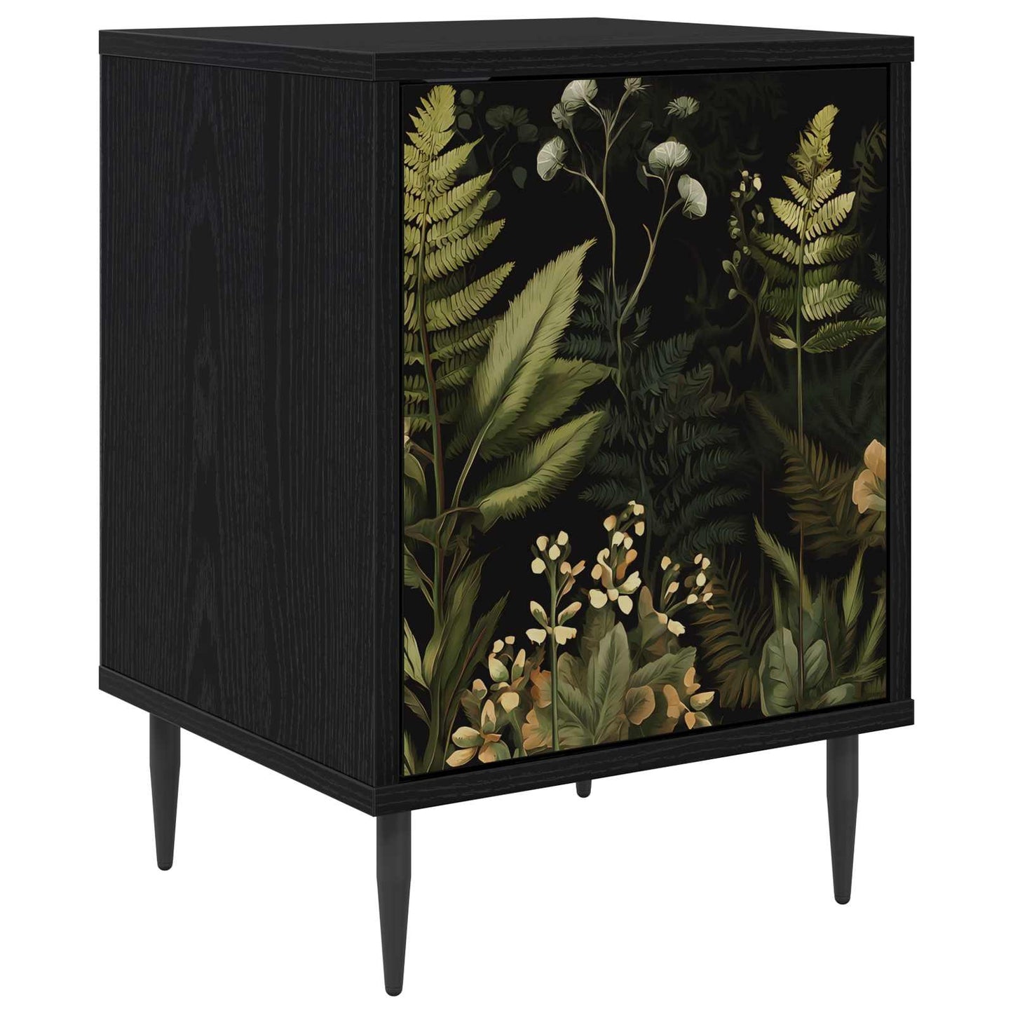 Nattbordskap RHENEN Svart eik 36 x 33 x 51 cm Konstruert tre