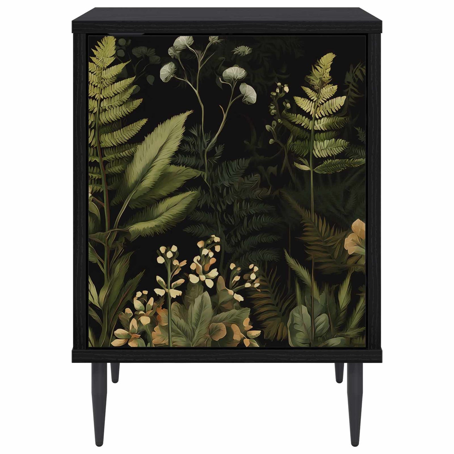 Nattbordskap RHENEN Svart eik 36 x 33 x 51 cm Konstruert tre