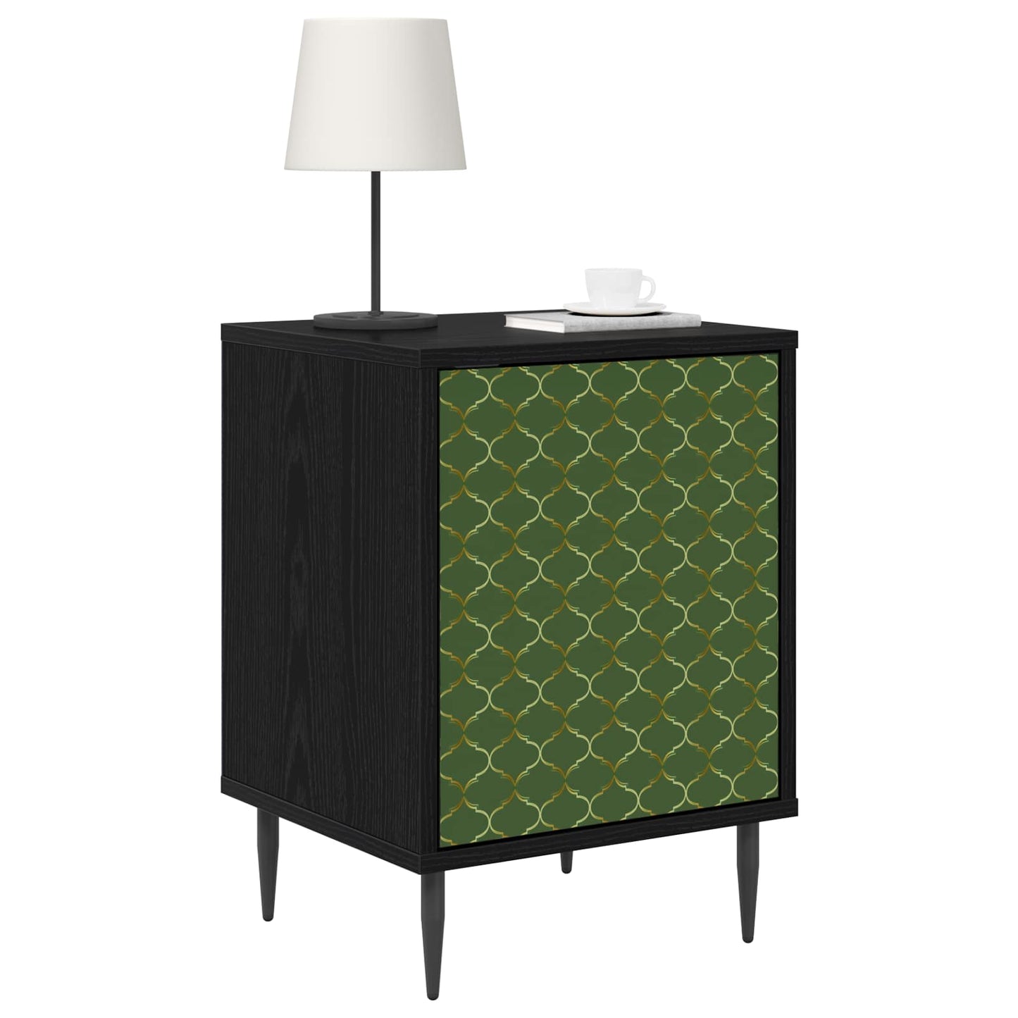 Nattbordskap GELEEN Svart eik 36 x 33 x 51 cm Konstruert tre