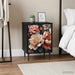 Nattbordskap BORNE 2 stk. Svart eik 36 x 33 x 51 cm