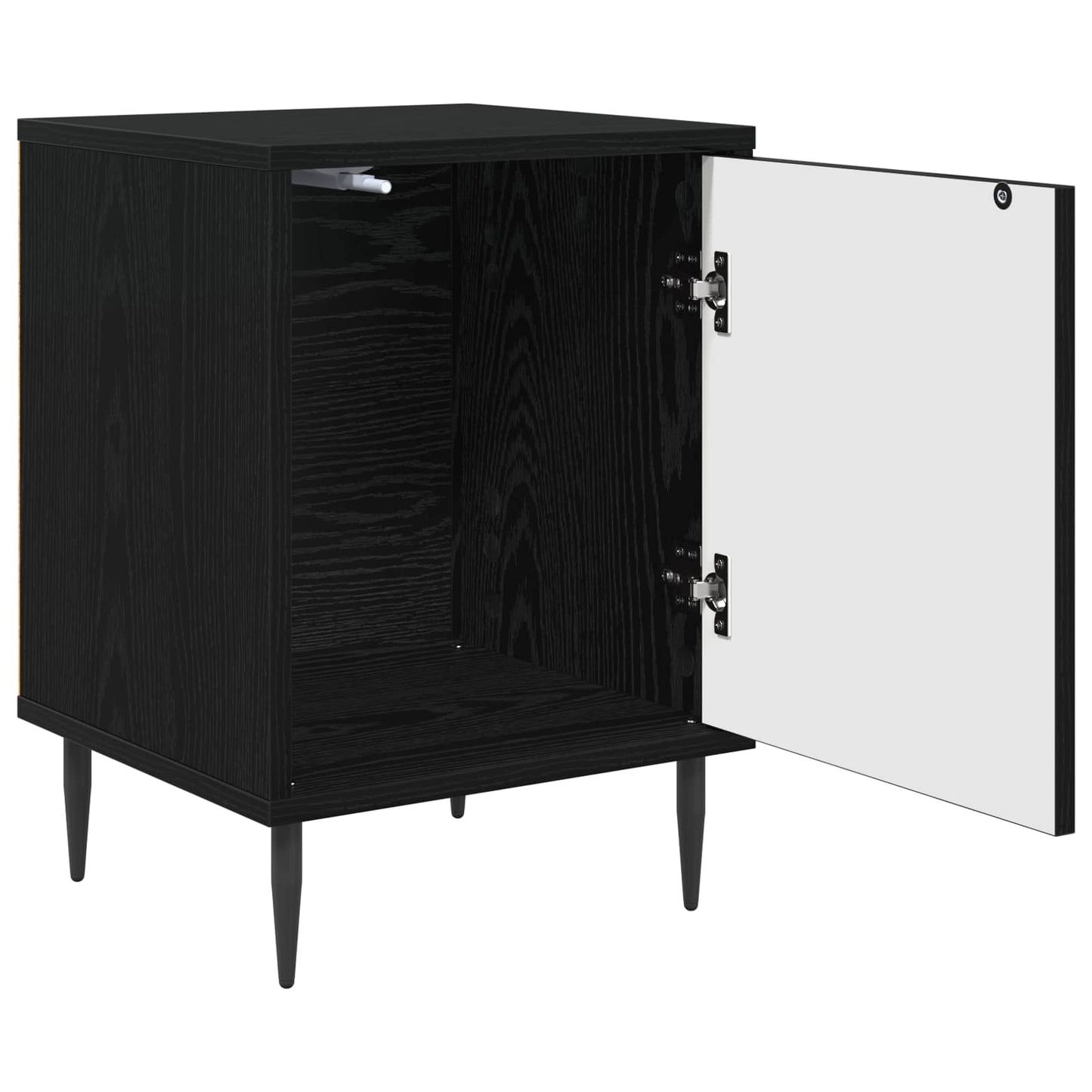 Nattbordskap HEESCH 2 stk. Svart eik 36 x 33 x 51 cm