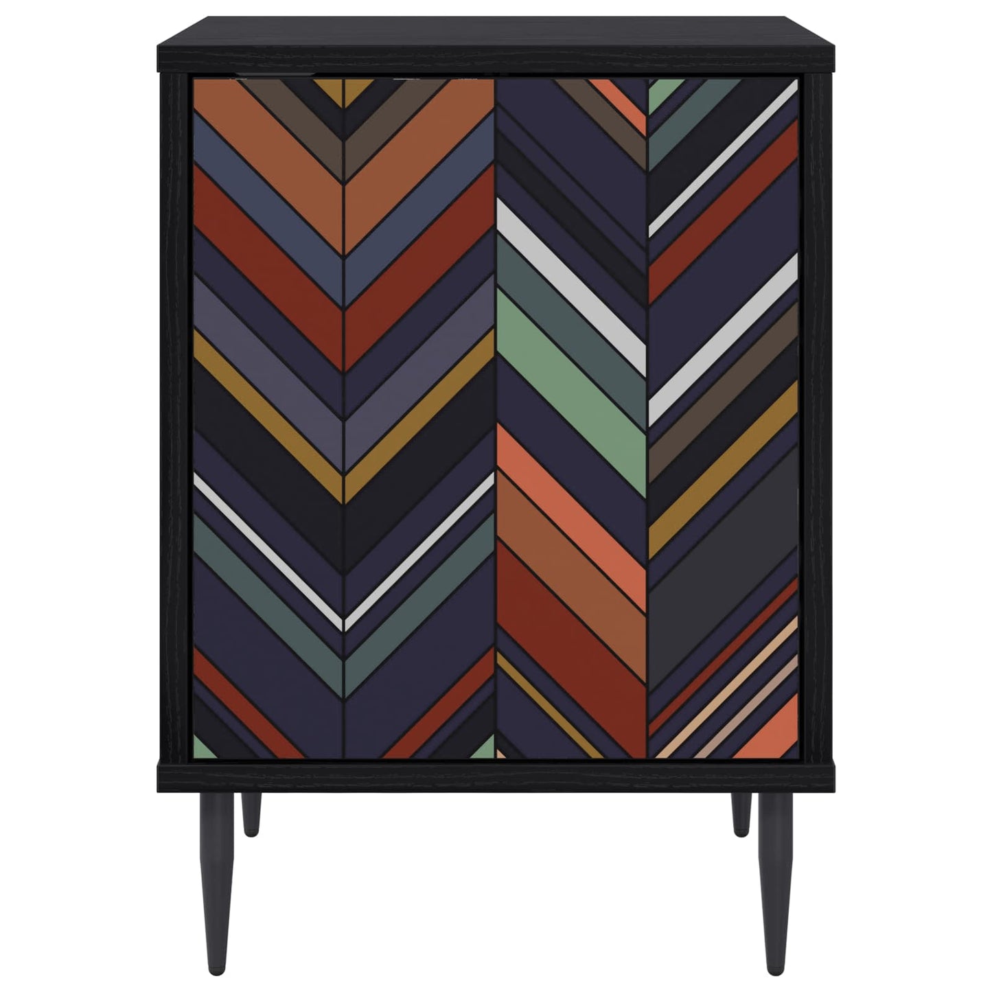 Nattbordskap OMMEN Svart eik 36 x 33 x 51 cm Konstruert tre