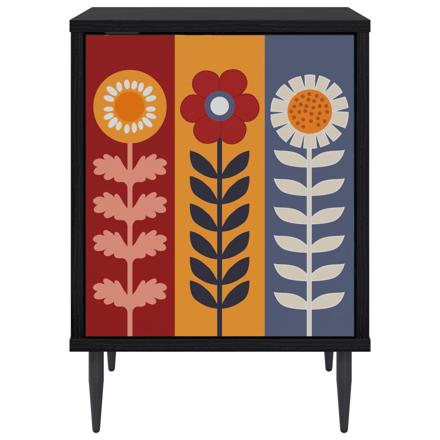 Nattbordskap ESSEN 2 stk. Svart eik 36 x 33 x 51 cm