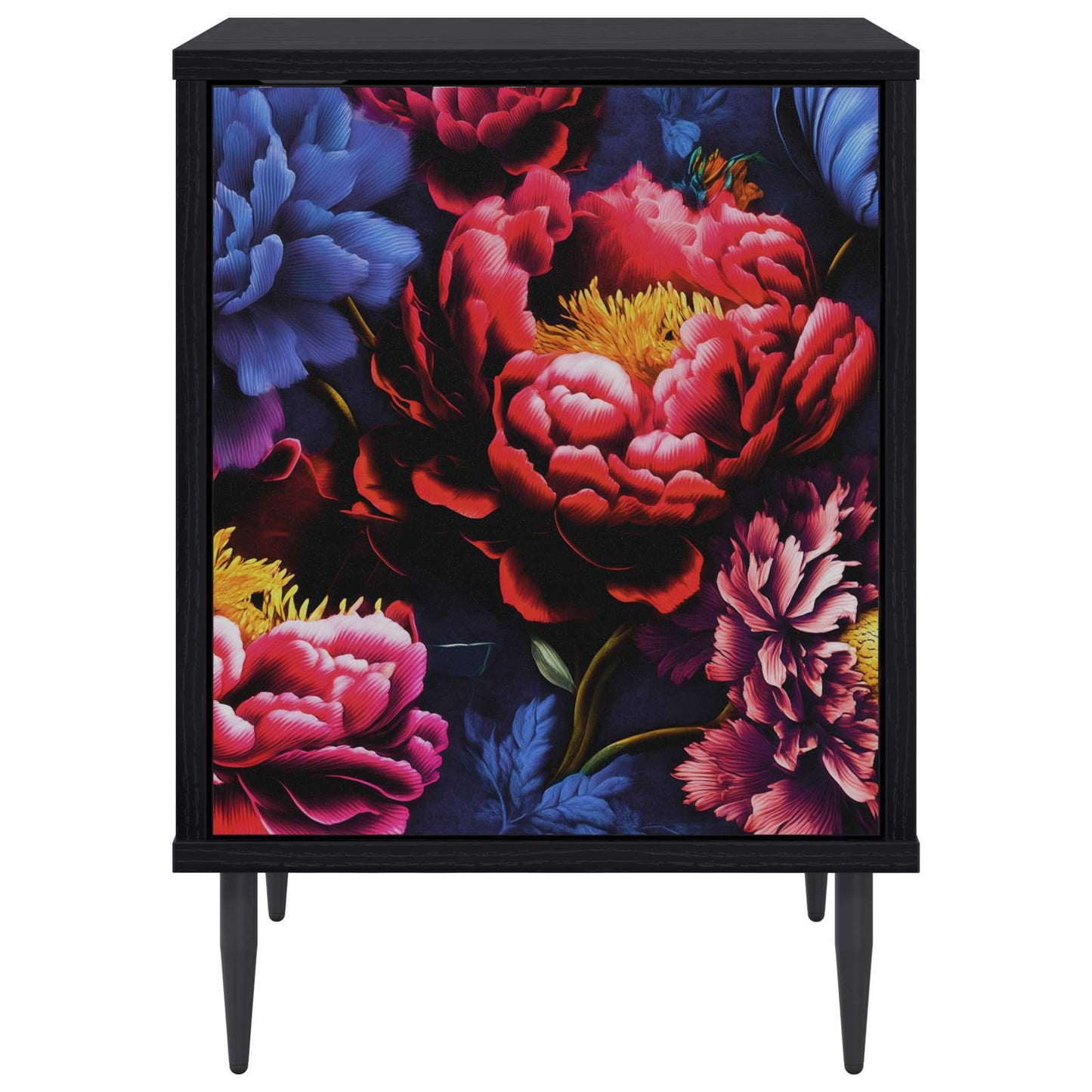 Nattbordskap KIEL Svart eik 36 x 33 x 51 cm Konstruert tre