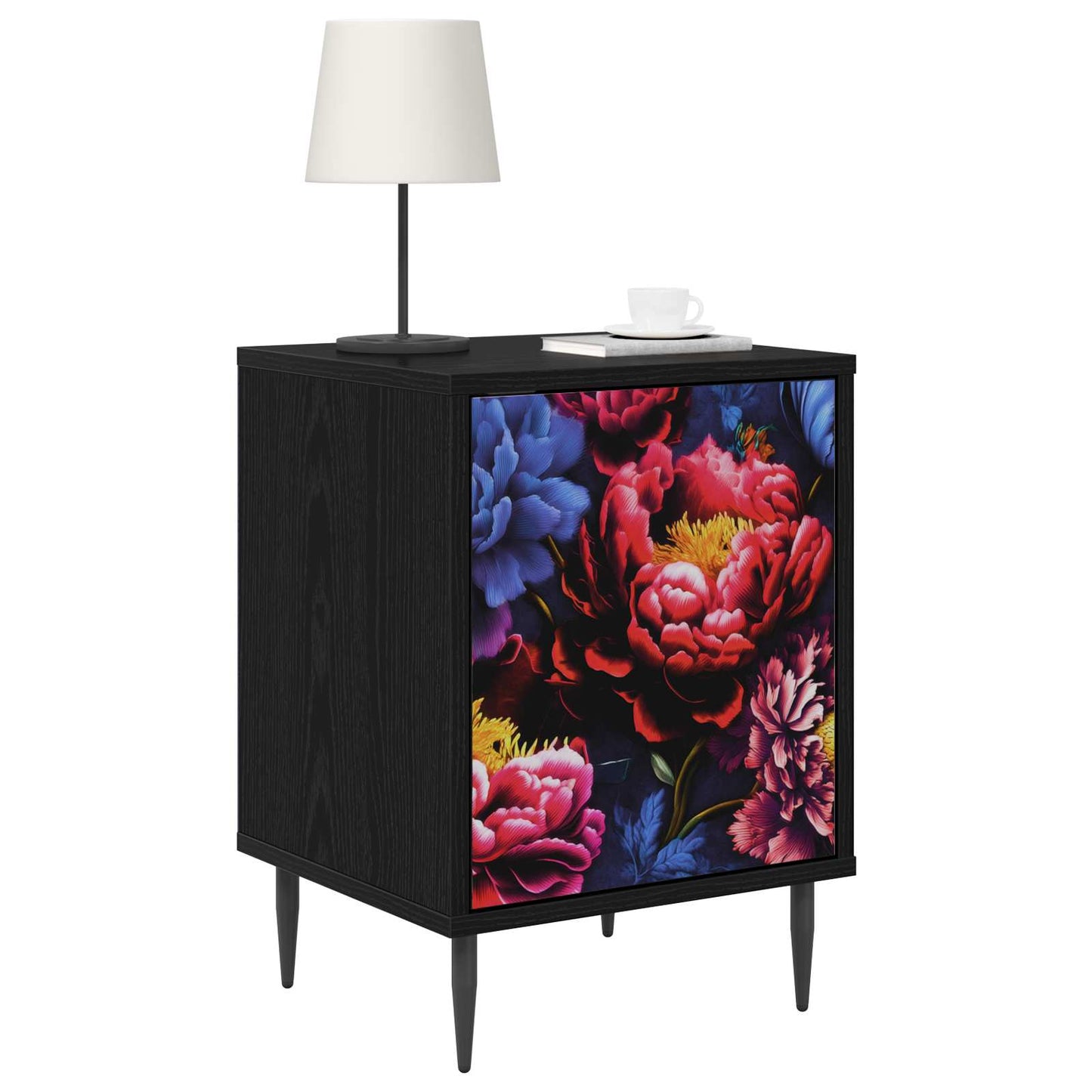 Nattbordskap KIEL 2 stk. Svart eik 36 x 33 x 51 cm