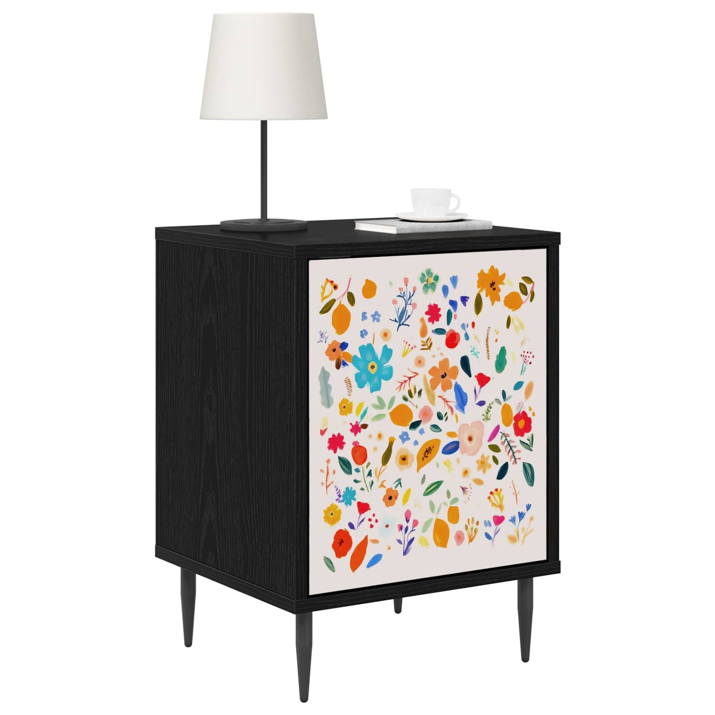 Nattbordskap MAINZ 2 stk. Svart eik 36 x 33 x 51 cm