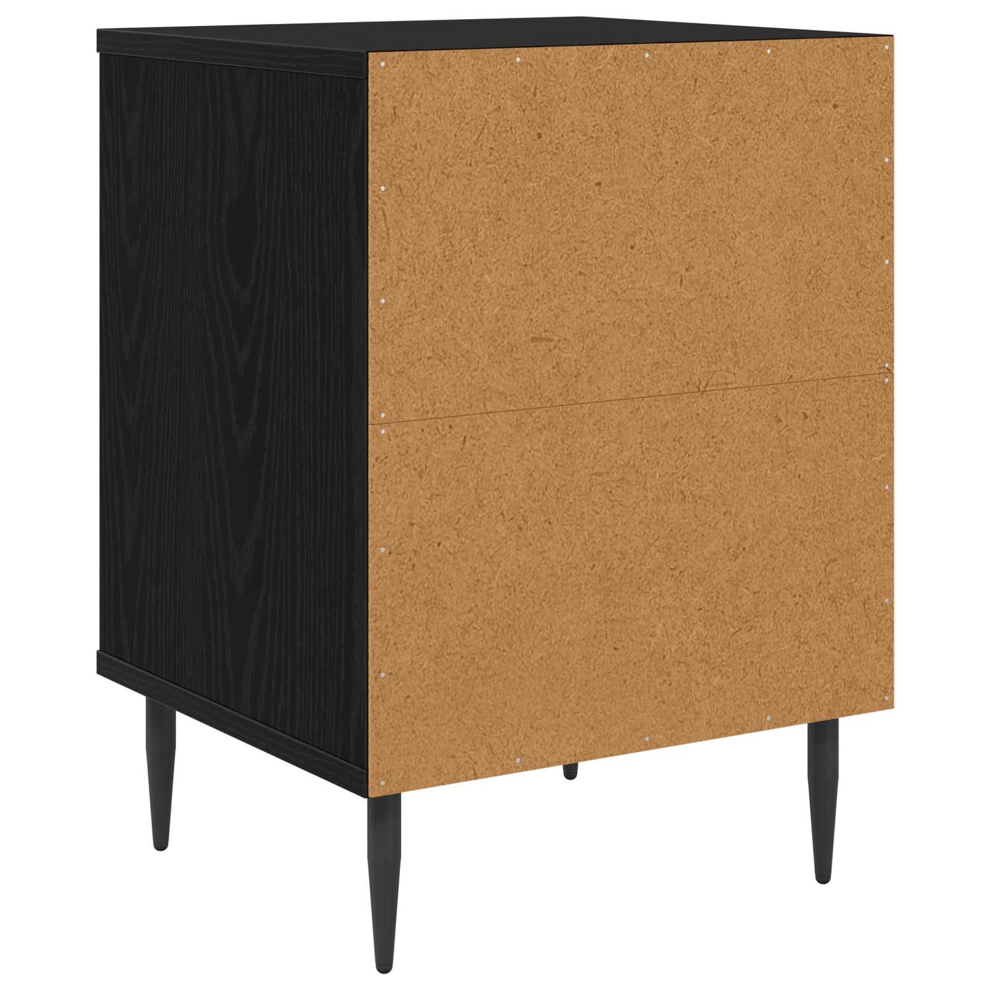 Nattbordskap AACHEN 2 stk. Svart eik 36 x 33 x 51 cm