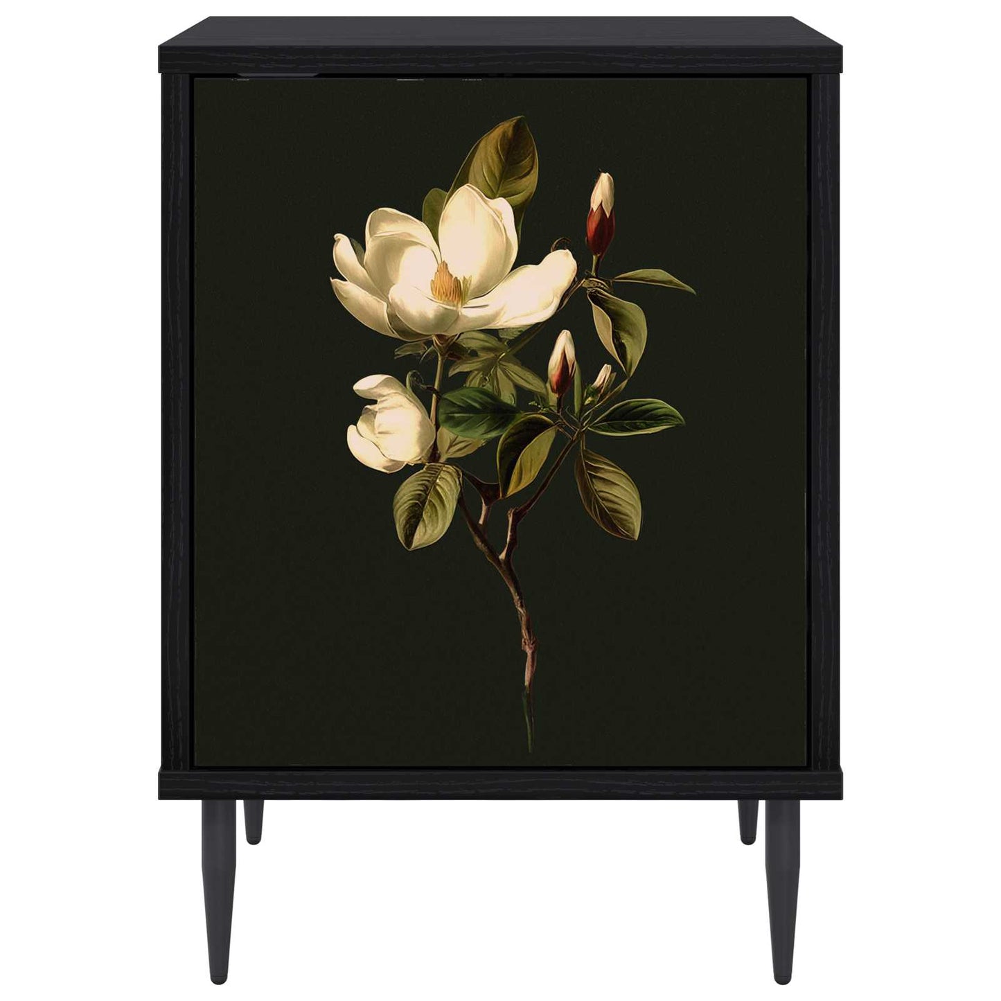 Nattbordskap BREMEN 2 stk. Svart eik 36 x 33 x 51 cm