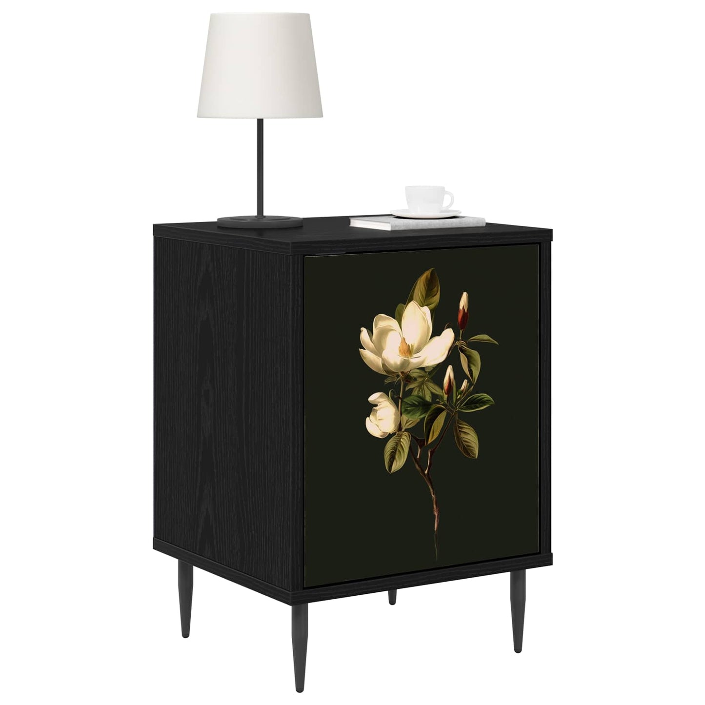 Nattbordskap BREMEN 2 stk. Svart eik 36 x 33 x 51 cm
