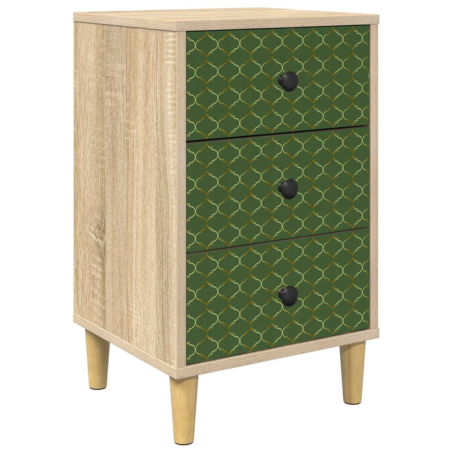 Nattbordskap GELEEN Sonoma eik 36 x 33 x 60 cm Konstruert tre