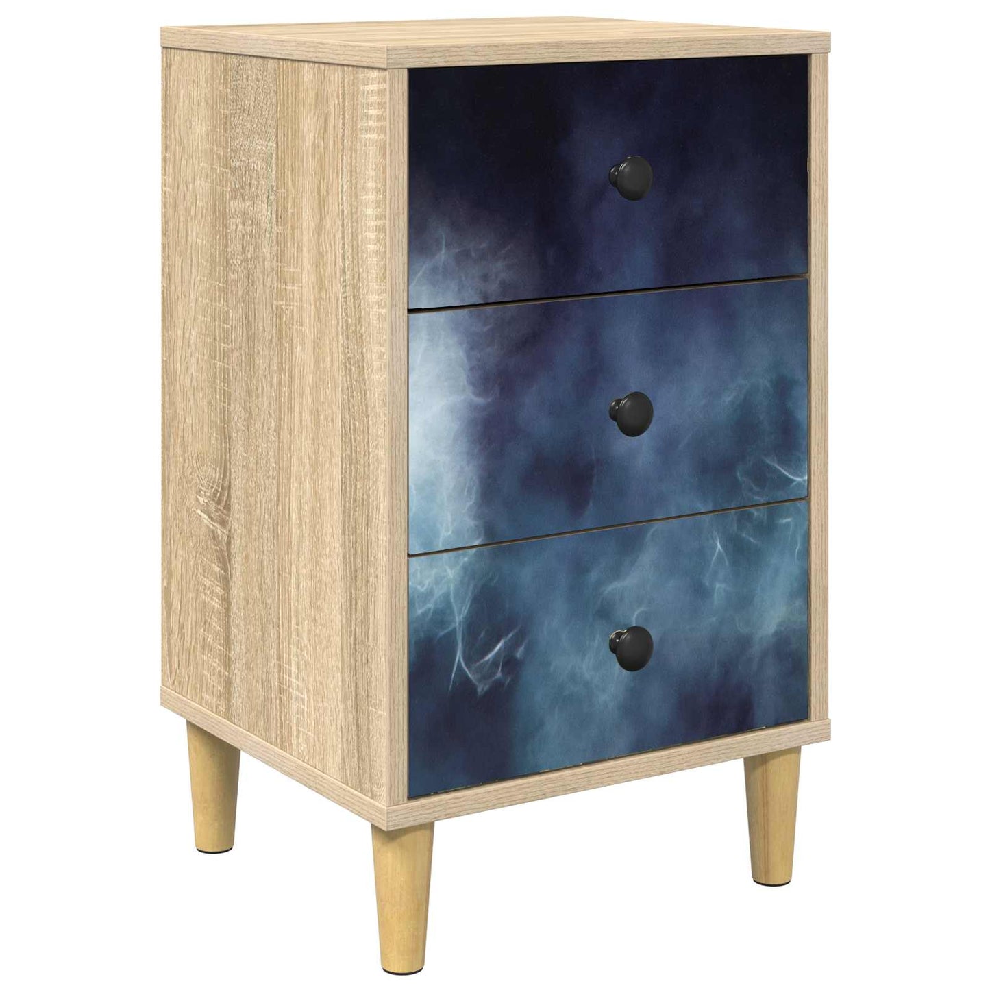 Nattbordskap RAALTE Sonoma eik 36 x 33 x 60 cm Konstruert tre