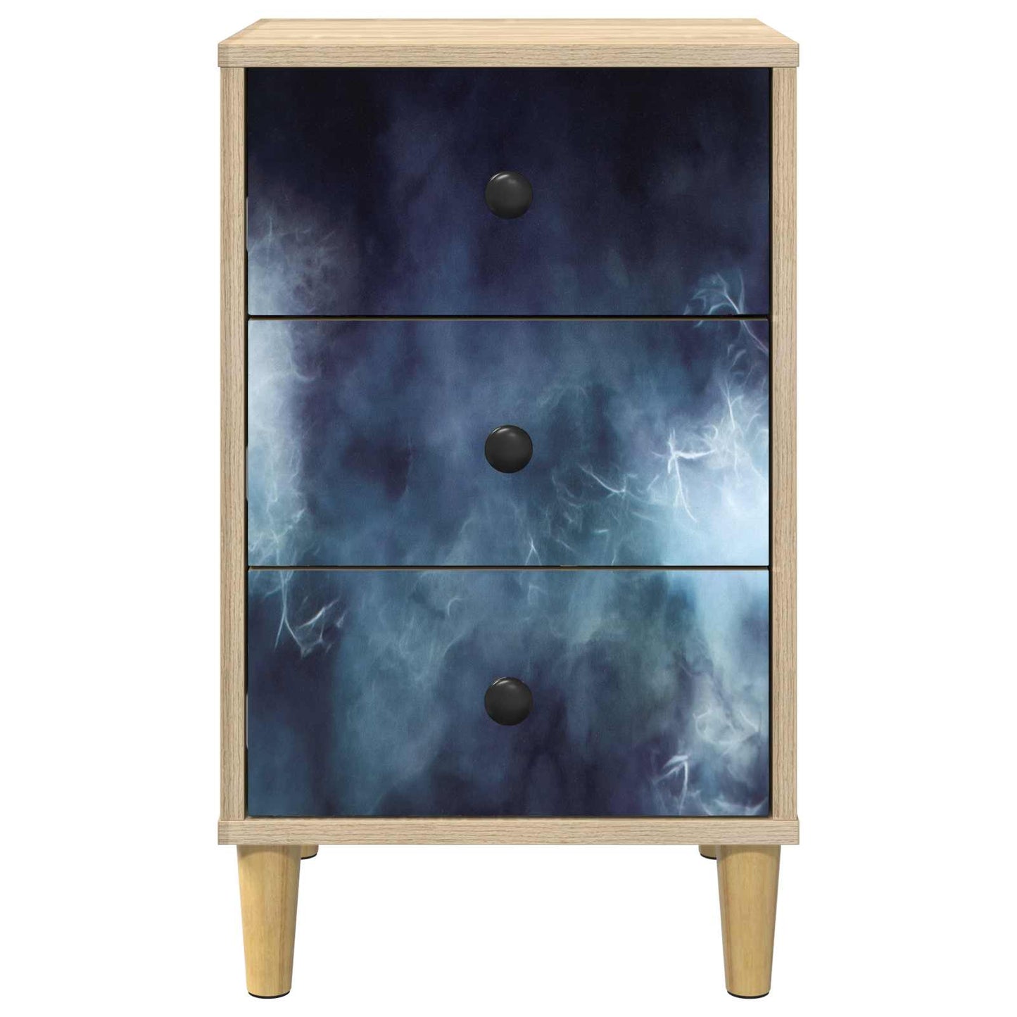 Nattbordskap RAALTE Sonoma eik 36 x 33 x 60 cm Konstruert tre