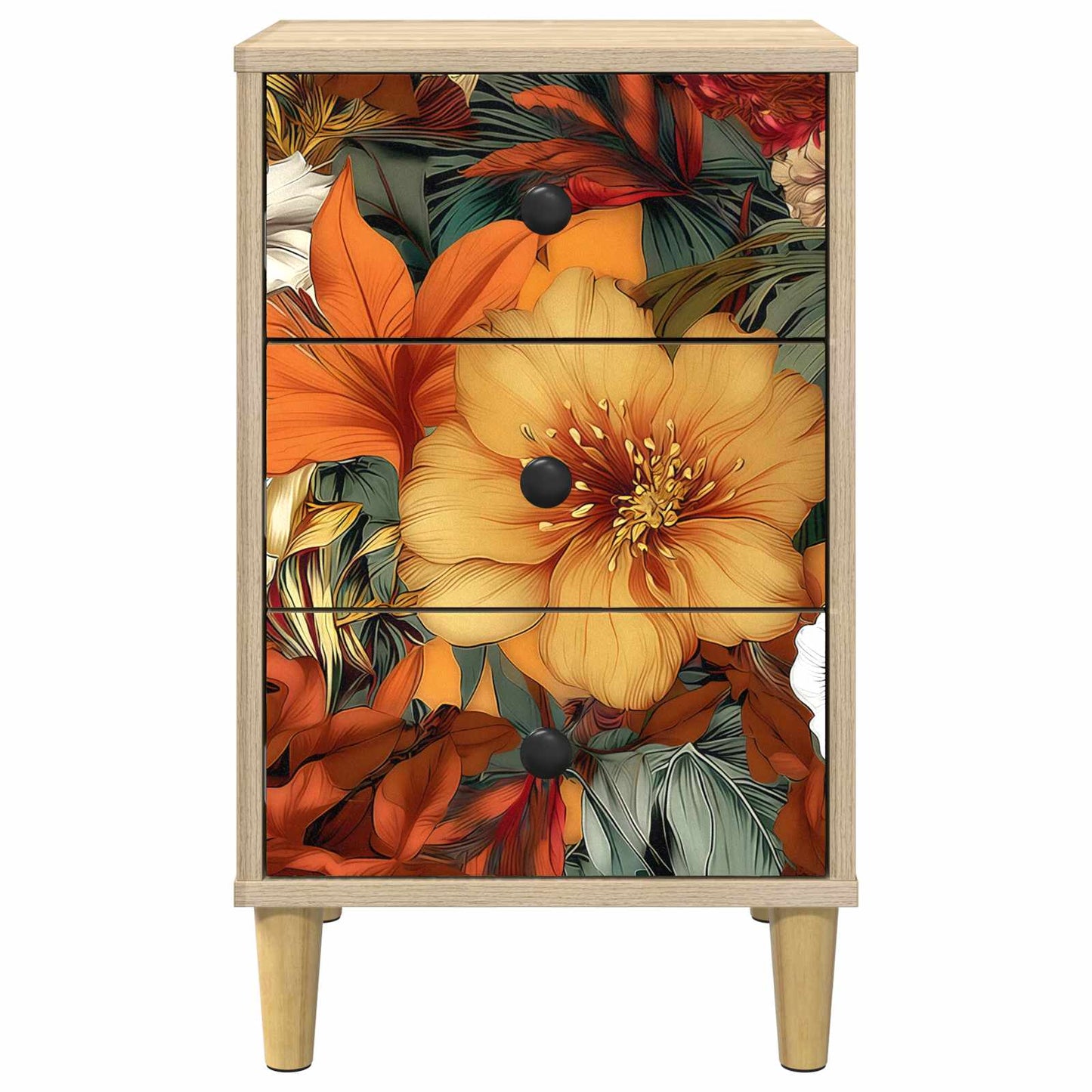 Nattbordskap GENNEP Sonoma eik 36 x 33 x 60 cm Konstruert tre