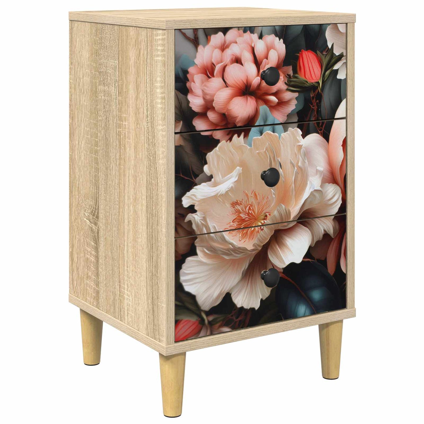 Nattbordskap BORNE Sonoma eik 36 x 33 x 60 cm Konstruert tre