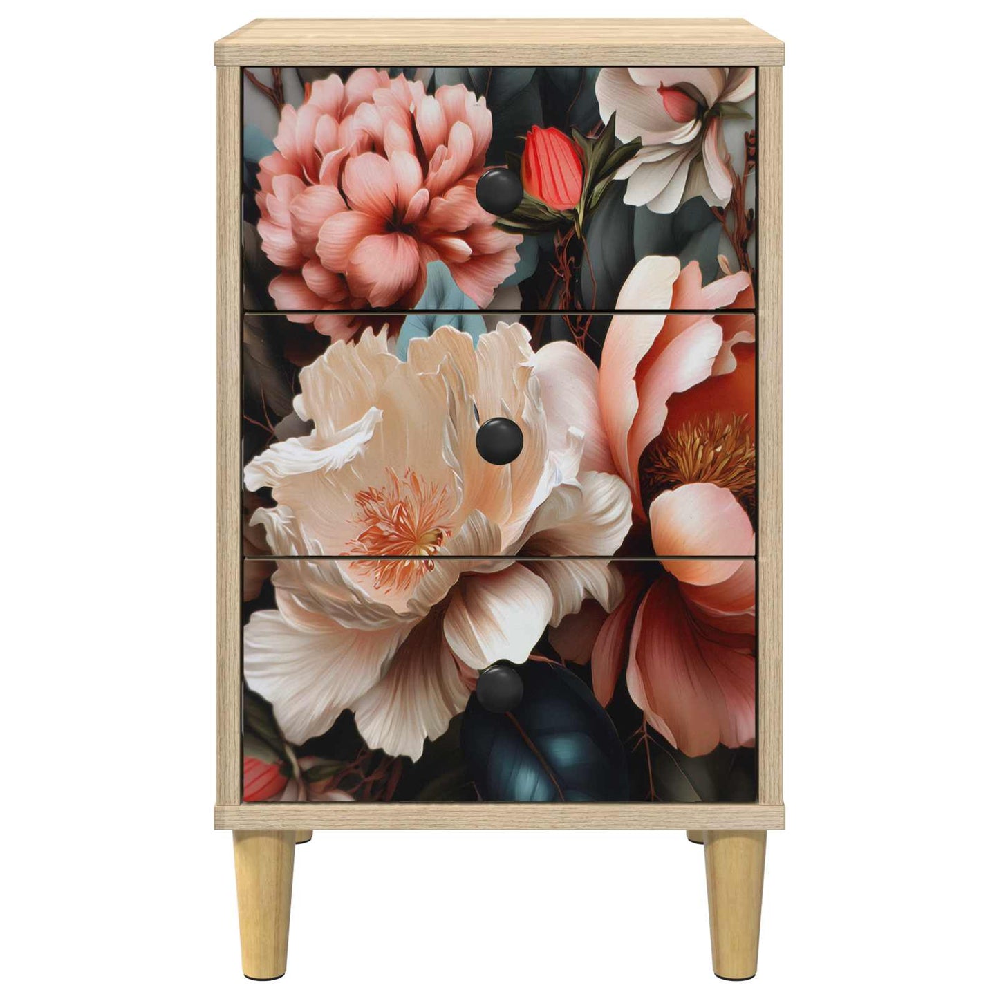 Nattbordskap BORNE 2 stk. Sonoma eik 36 x 33 x 60 cm