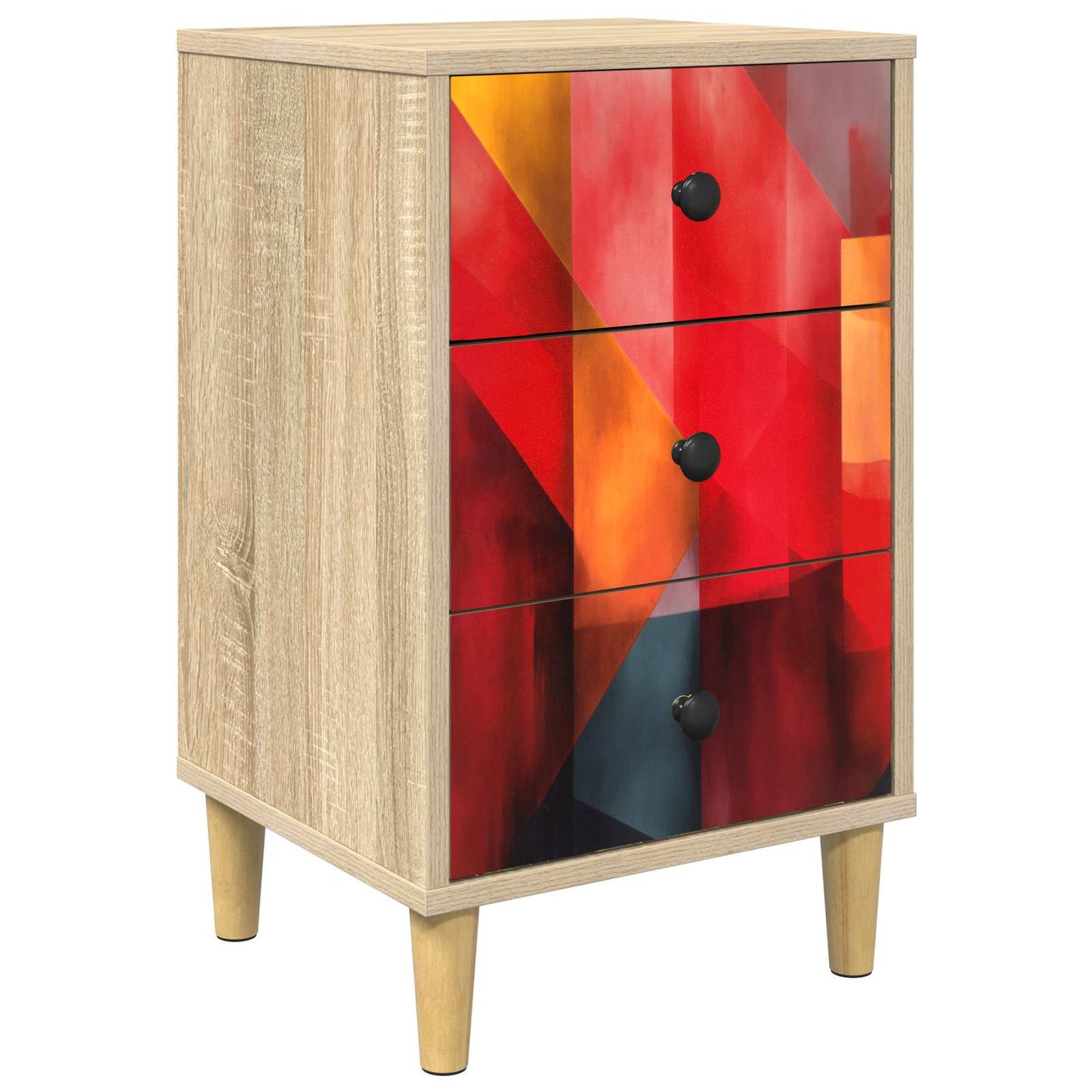 Nattbordskap HEESCH Sonoma eik 36 x 33 x 60 cm Konstruert tre
