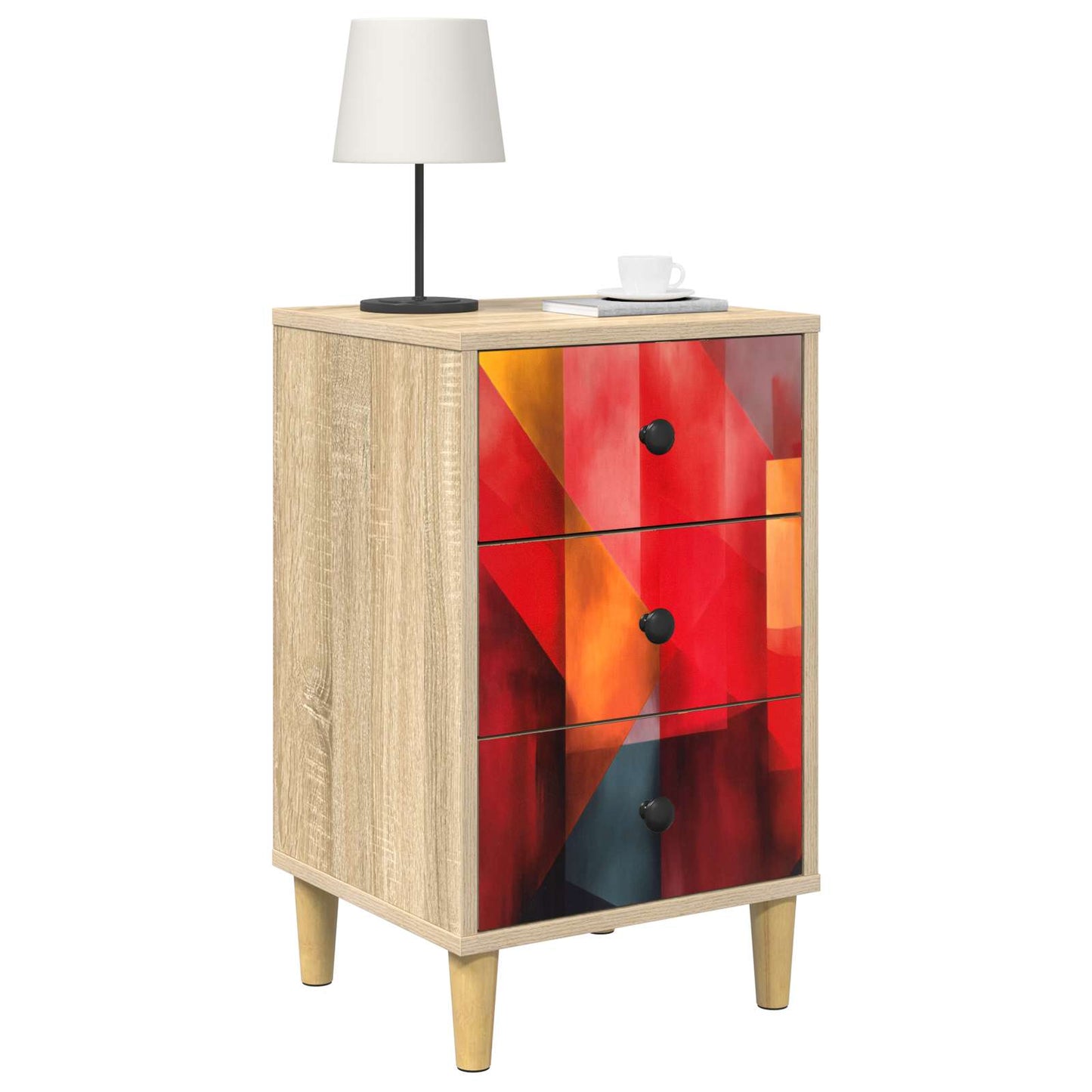 Nattbordskap HEESCH Sonoma eik 36 x 33 x 60 cm Konstruert tre