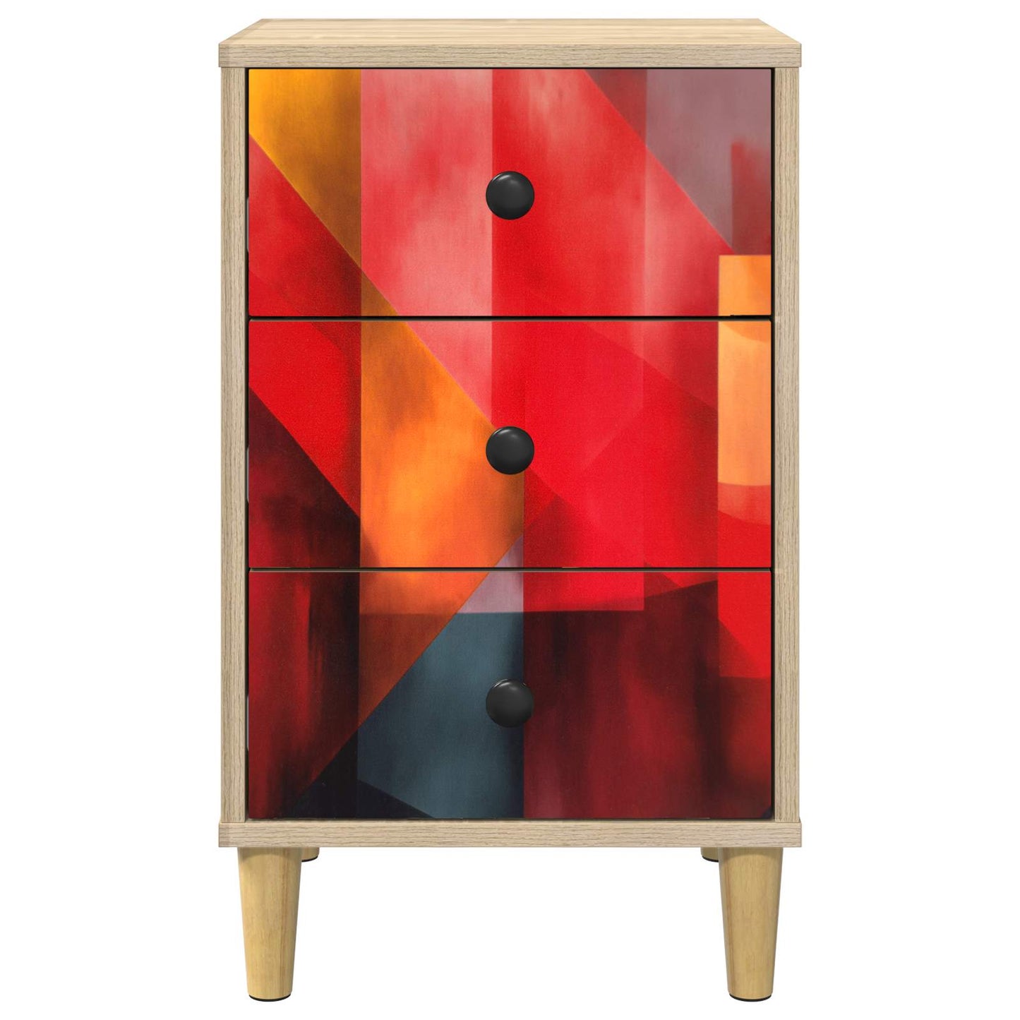 Nattbordskap HEESCH 2 stk. Sonoma eik 36 x 33 x 60 cm