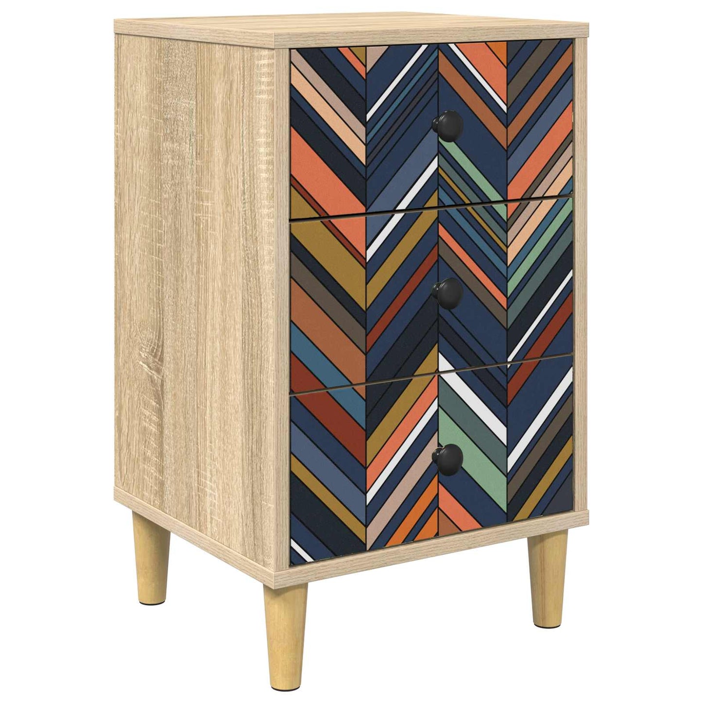 Nattbordskap OMMEN Sonoma eik 36 x 33 x 60 cm Konstruert tre