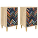 Nattbordskap OMMEN 2 stk. Sonoma eik 36 x 33 x 60 cm