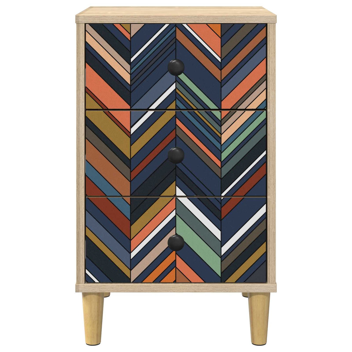 Nattbordskap OMMEN 2 stk. Sonoma eik 36 x 33 x 60 cm