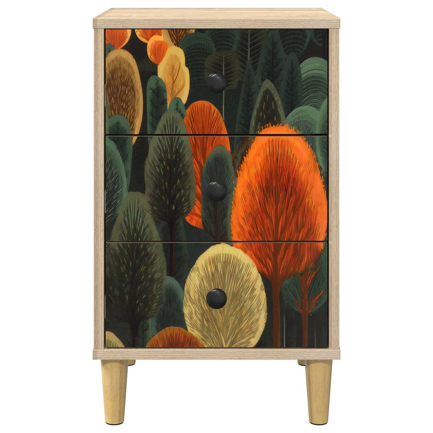 Nattbordskap ZAANDAM Sonoma eik 36 x 33 x 60 cm Konstruert tre