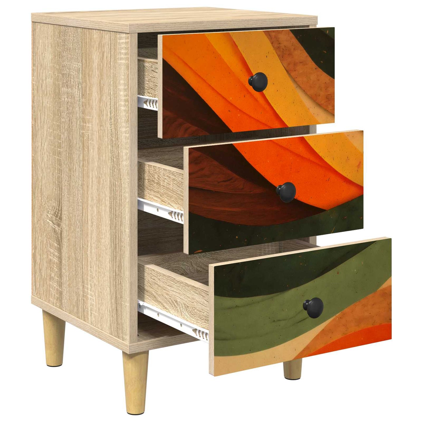 Nattbordskap BONN Sonoma eik 36 x 33 x 60 cm Konstruert tre