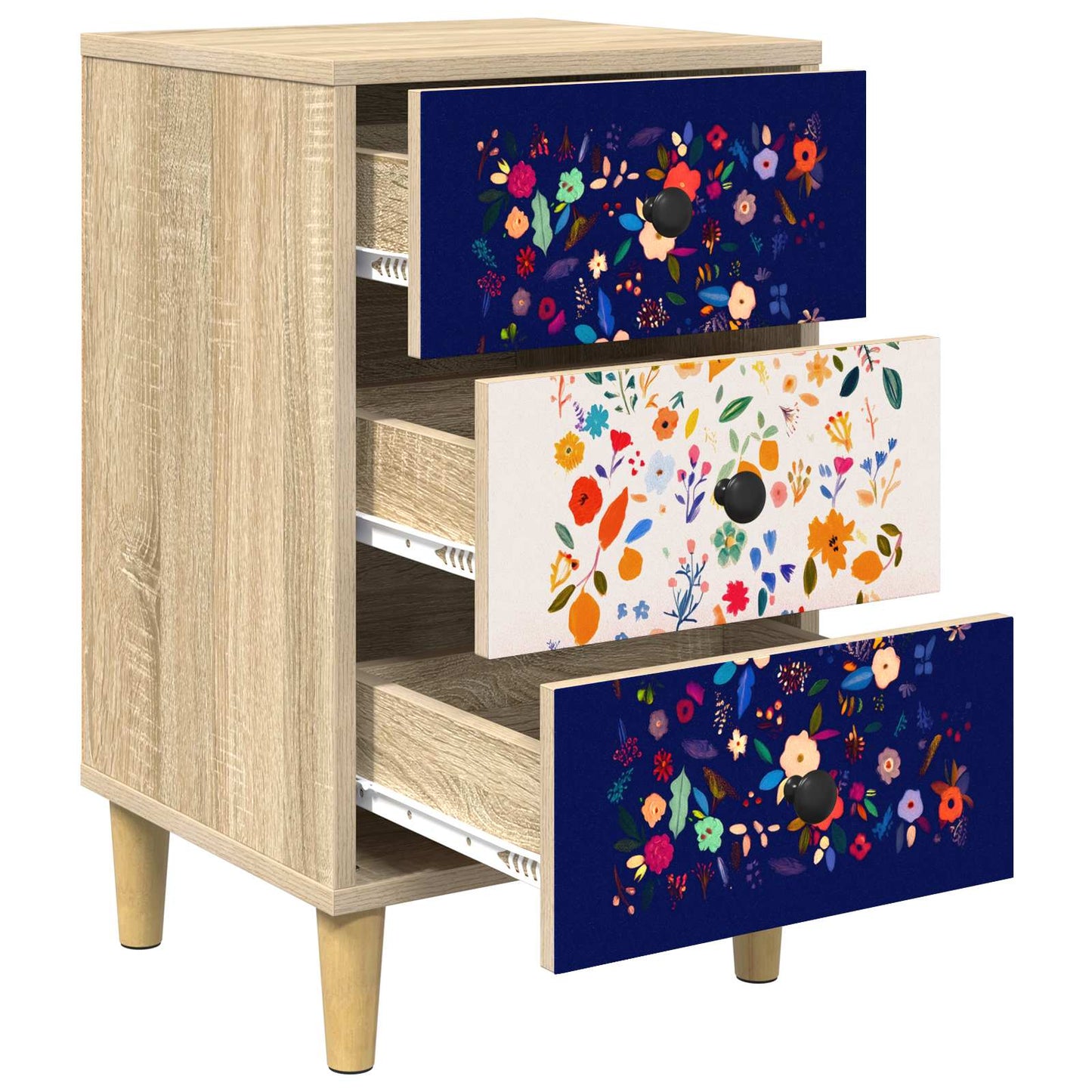 Nattbordskap MAINZ Sonoma eik 36 x 33 x 60 cm Konstruert tre