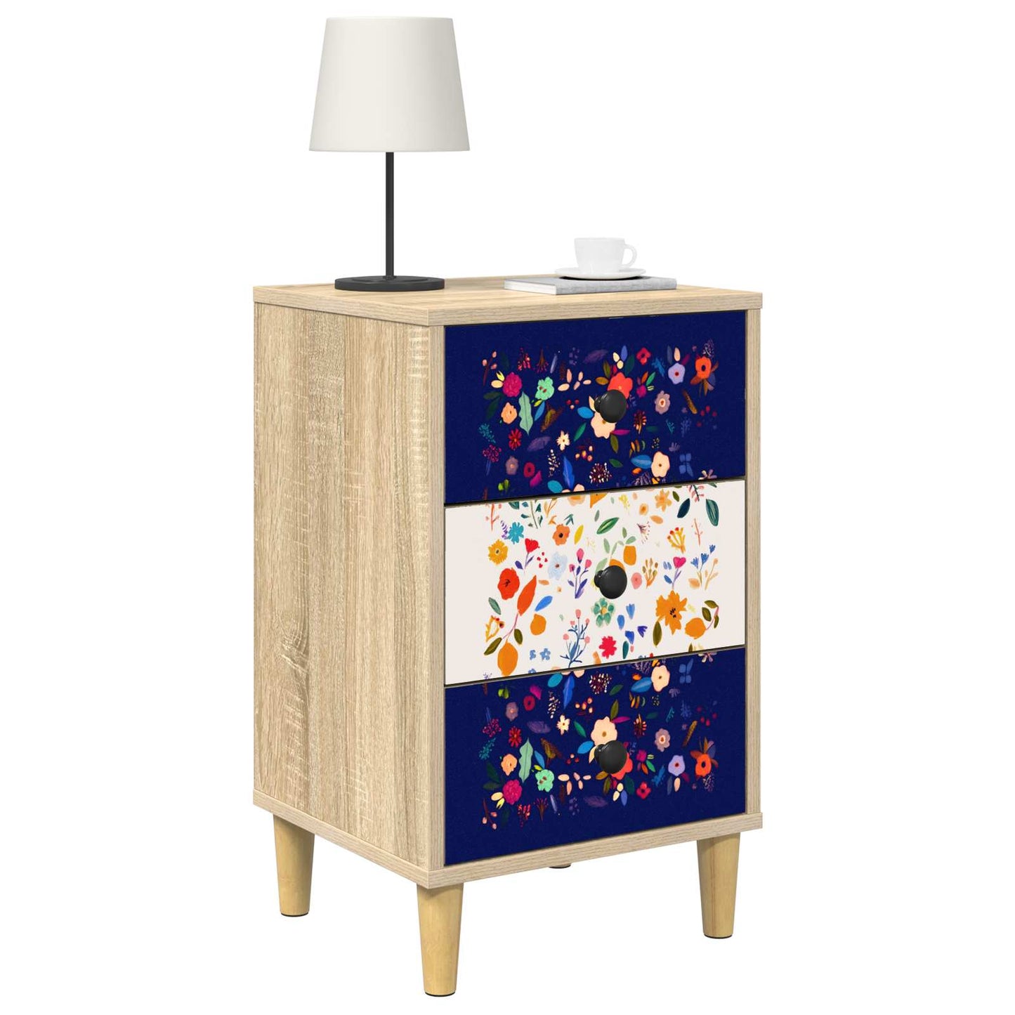 Nattbordskap MAINZ 2 stk. Sonoma eik 36 x 33 x 60 cm