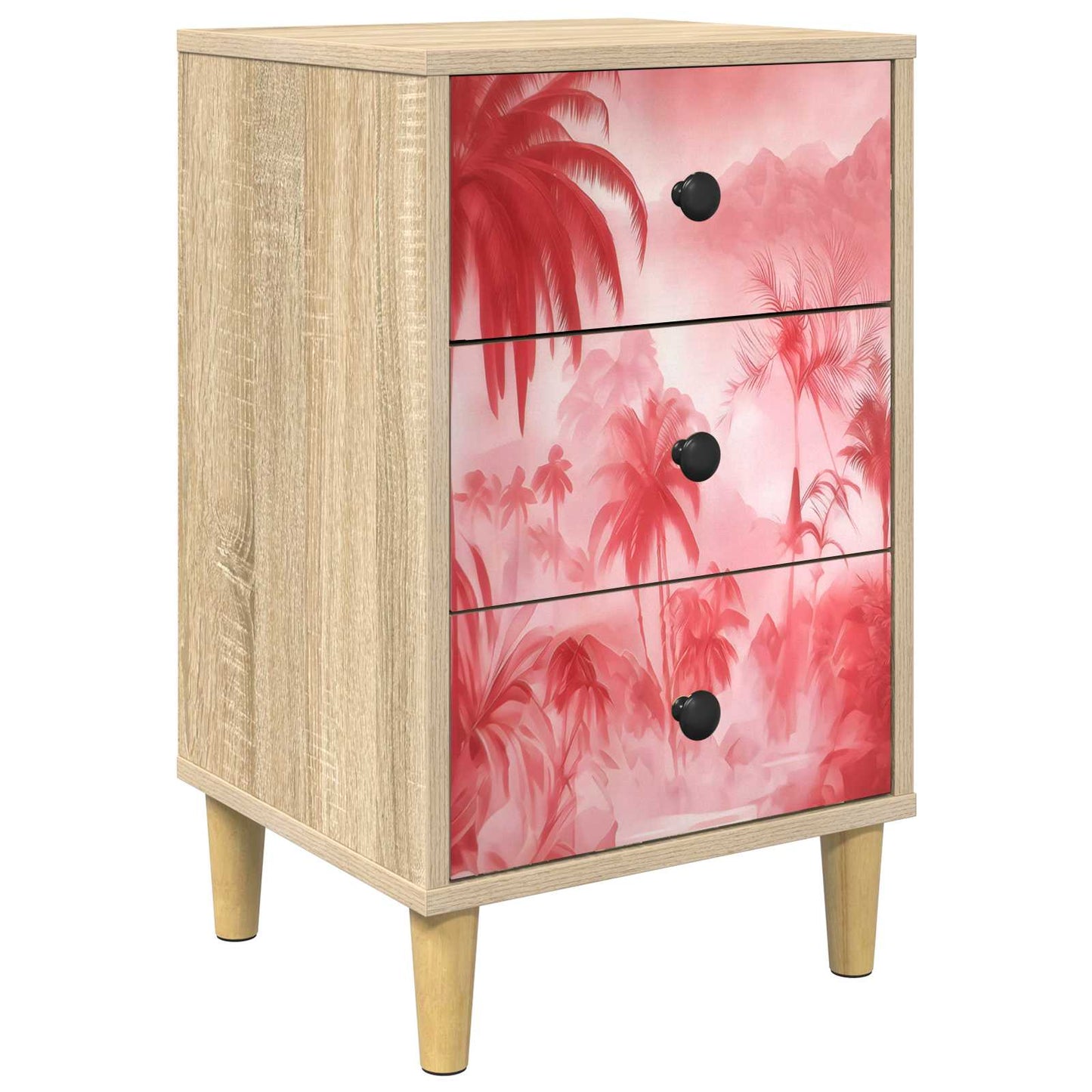 Nattbordskap AACHEN Sonoma eik 36 x 33 x 60 cm Konstruert tre