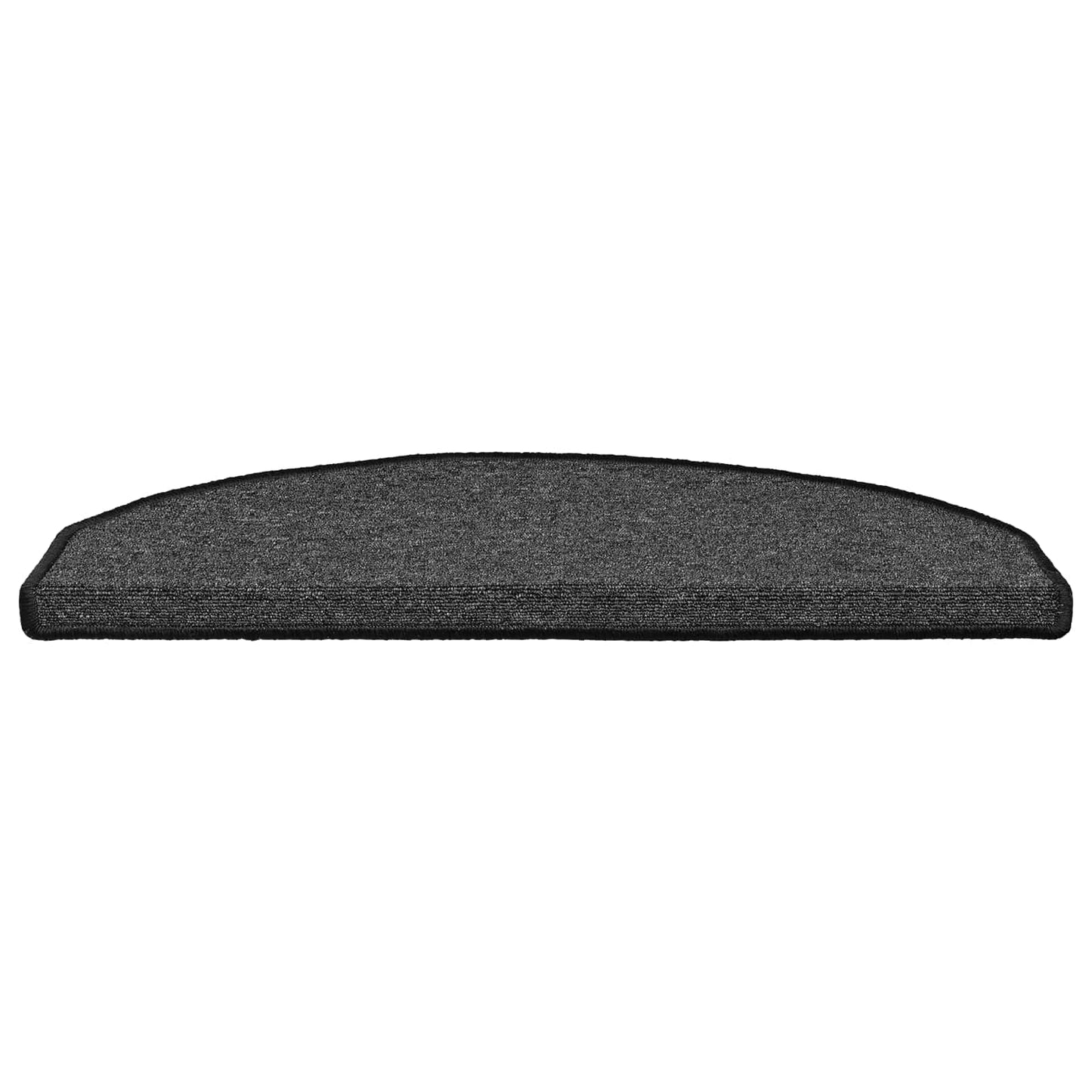 Selvlimende trappematter 15 pcs Antrasitt 80 x 24,5 x 3,5 cm