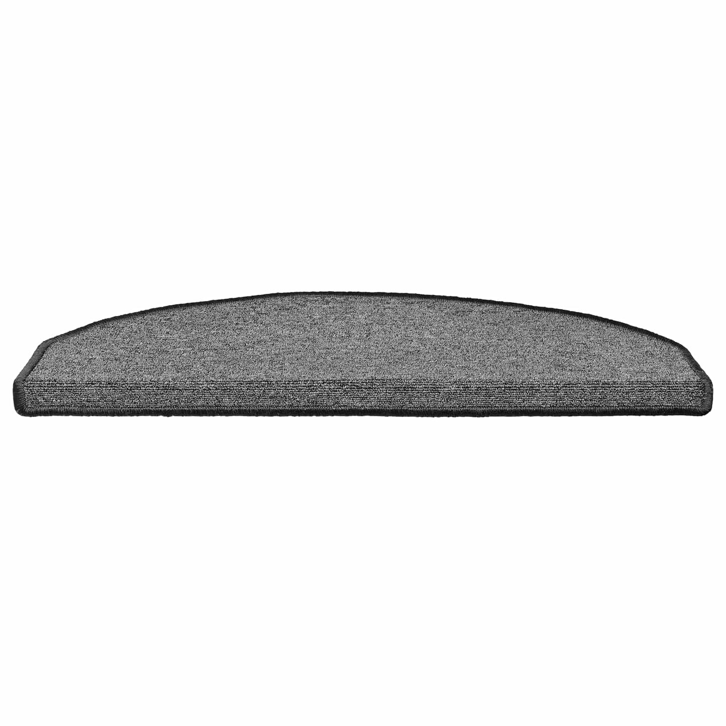Selvlimende trappematter 15 pcs Mørkegrå 80 x 24,5 x 3,5 cm