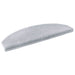 Selvlimende trappematter 15 pcs Lysegrå 80 x 24,5 x 3,5 cm