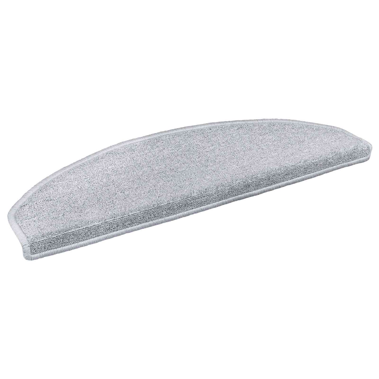 Selvlimende trappematter 15 pcs Lysegrå 80 x 24,5 x 3,5 cm