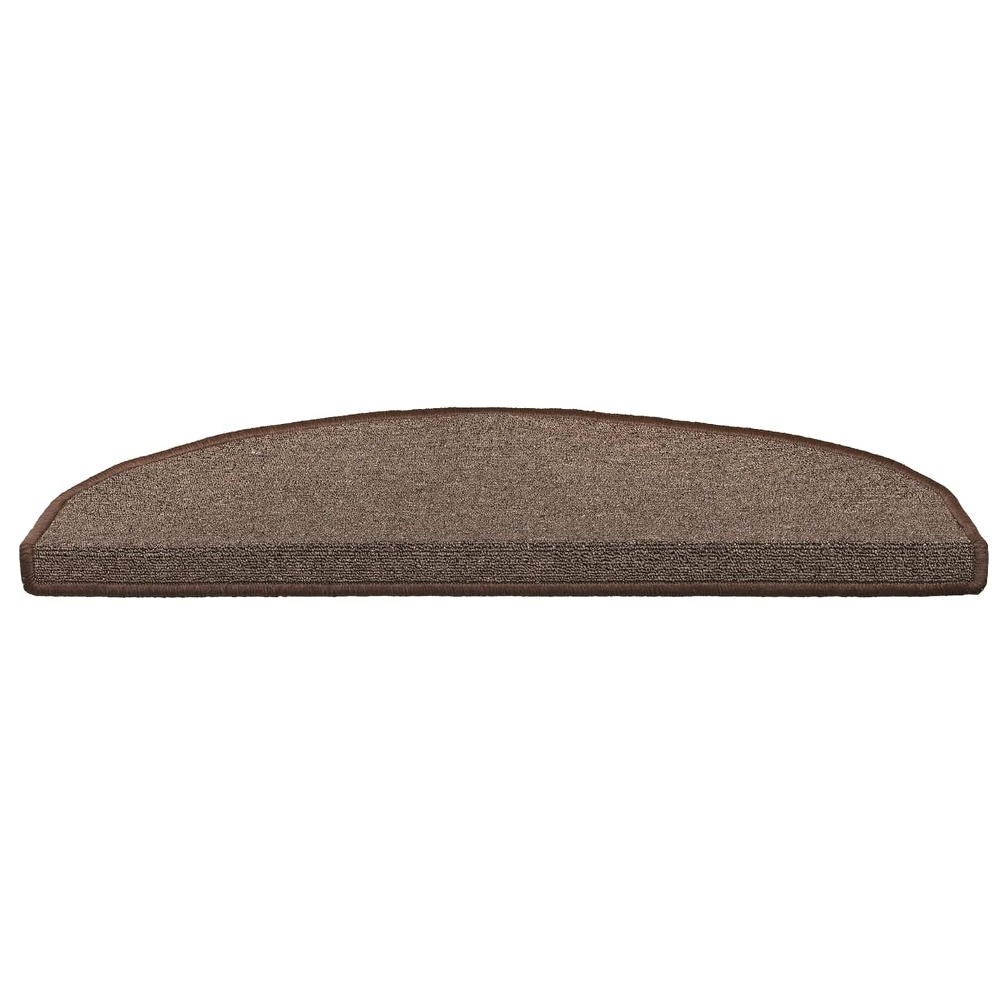 Selvlimende trappematter 15 pcs Kaffebrun 80 x 24,5 x 3,5 cm