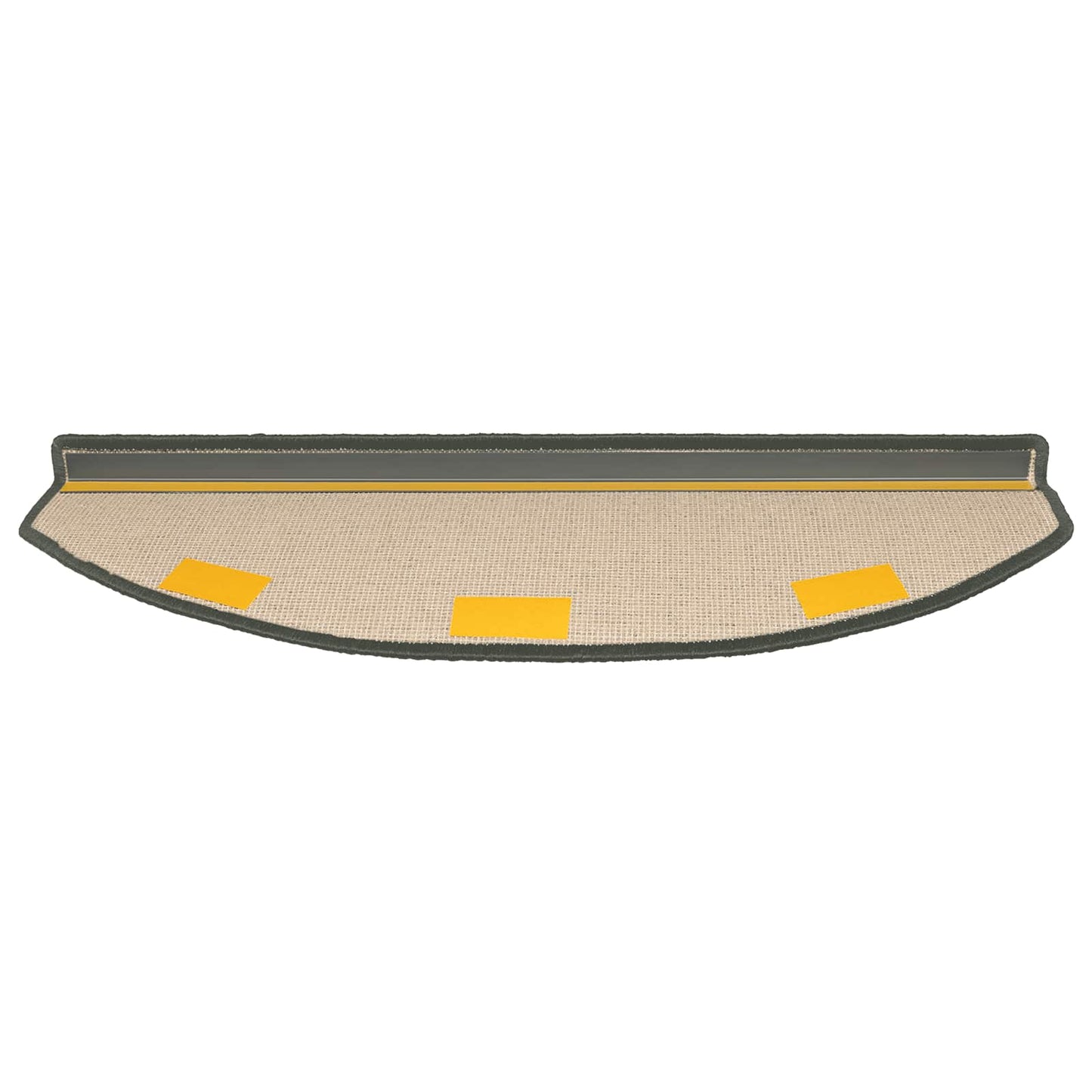 Selvlimende trappematter 15 pcs Mørkegrønn 80 x 24,5 x 3,5 cm