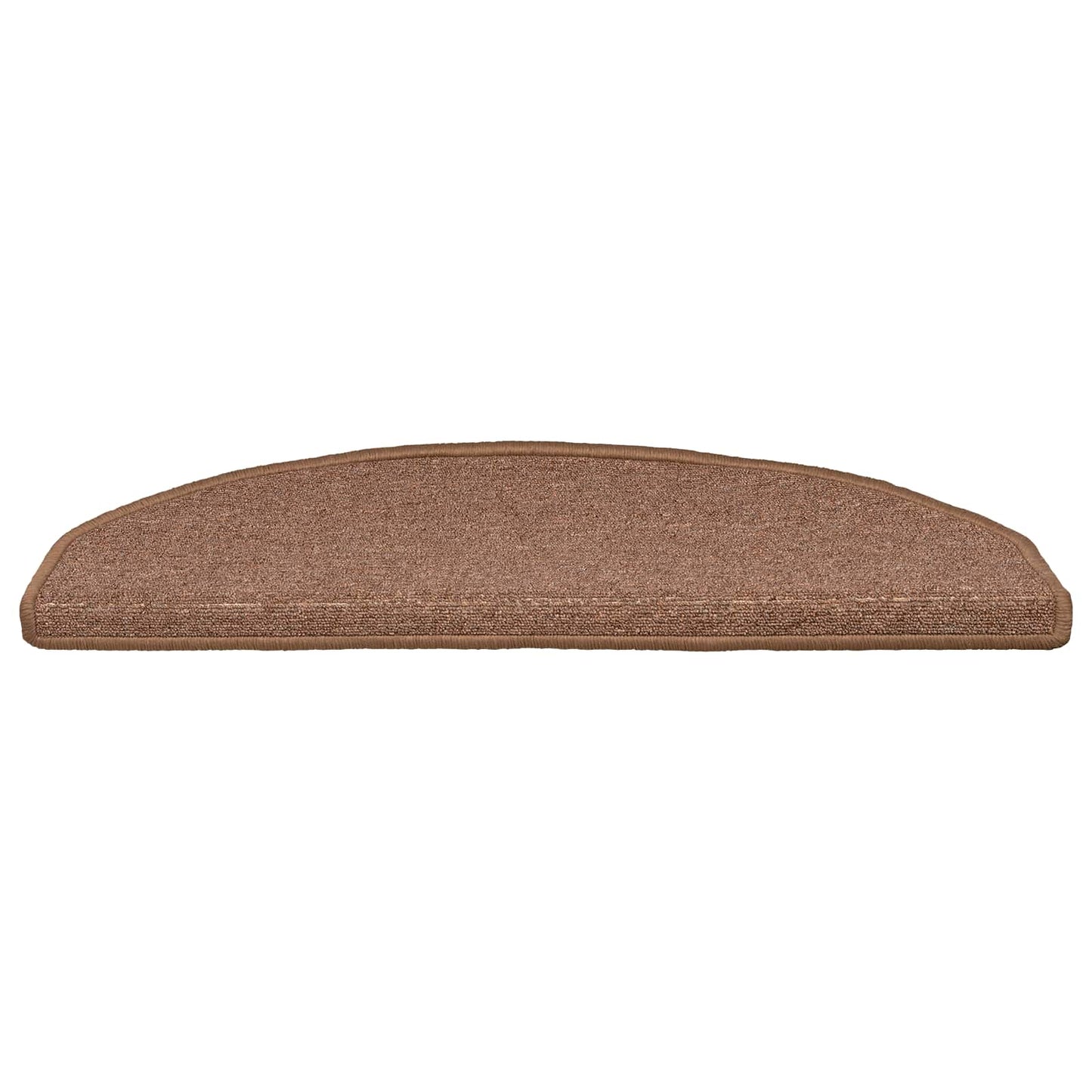 Selvlimende trappematter 15 pcs Brun 80 x 24,5 x 3,5 cm