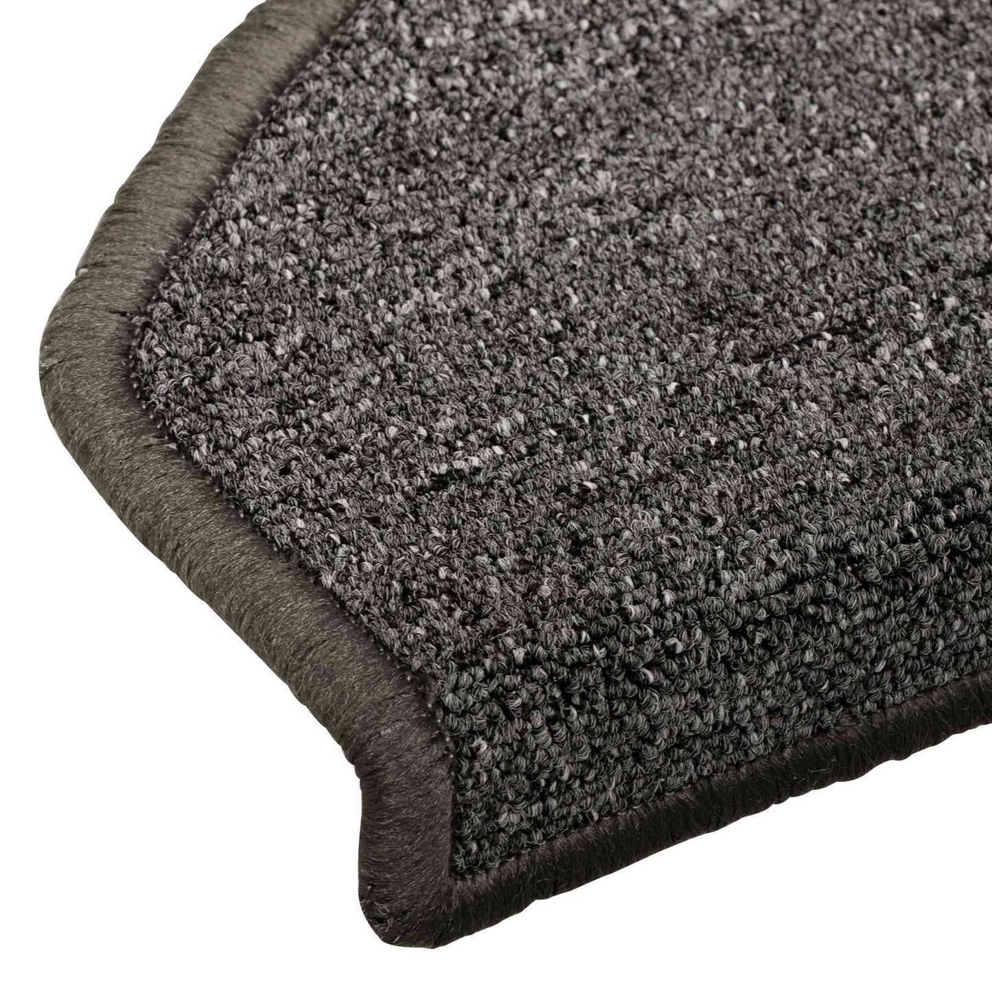 Selvlimende trappematter 15 pcs Mørkegrå 80 x 24,5 x 3,5 cm