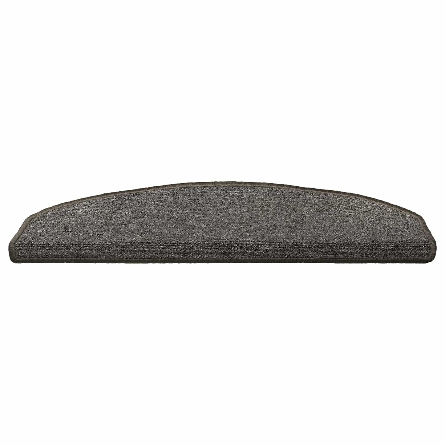 Selvlimende trappematter 15 pcs Mørkegrå 80 x 24,5 x 3,5 cm