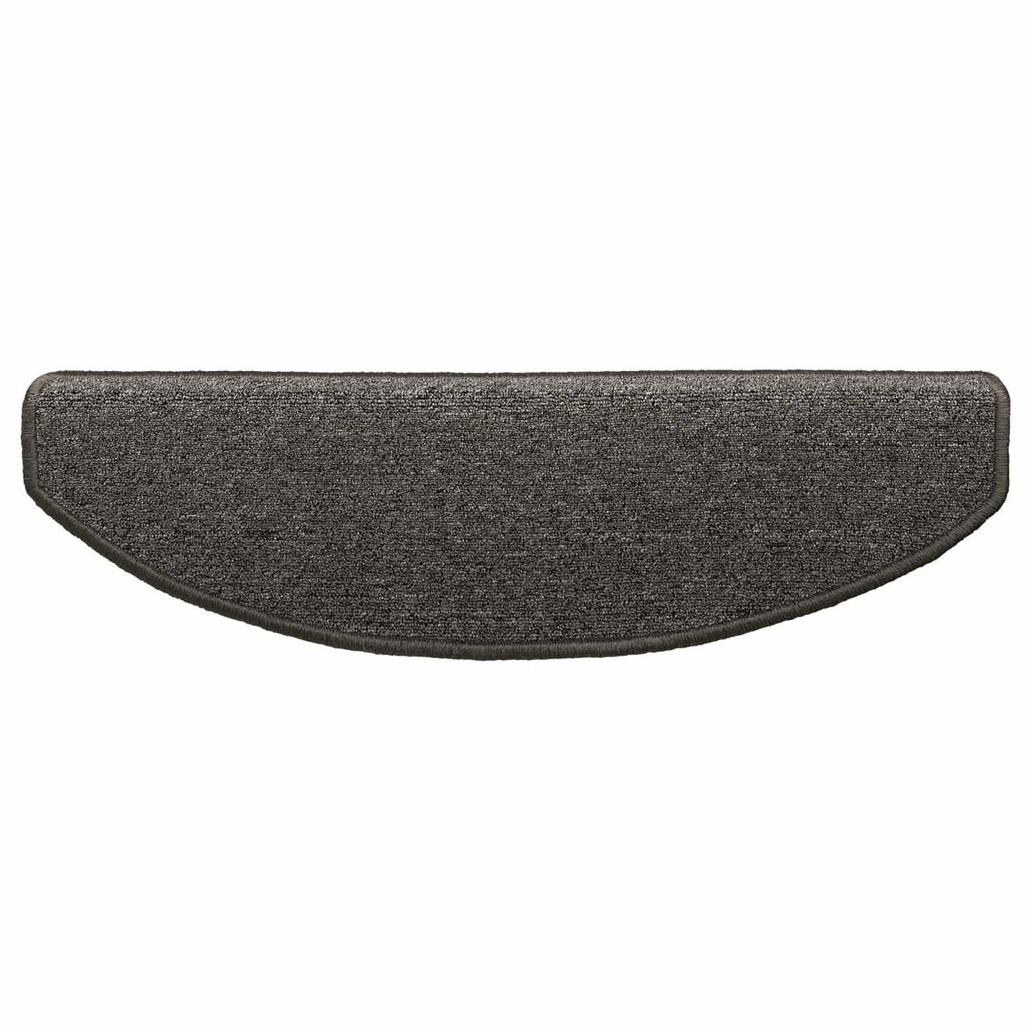 Selvlimende trappematter 15 pcs Mørkegrå 80 x 24,5 x 3,5 cm