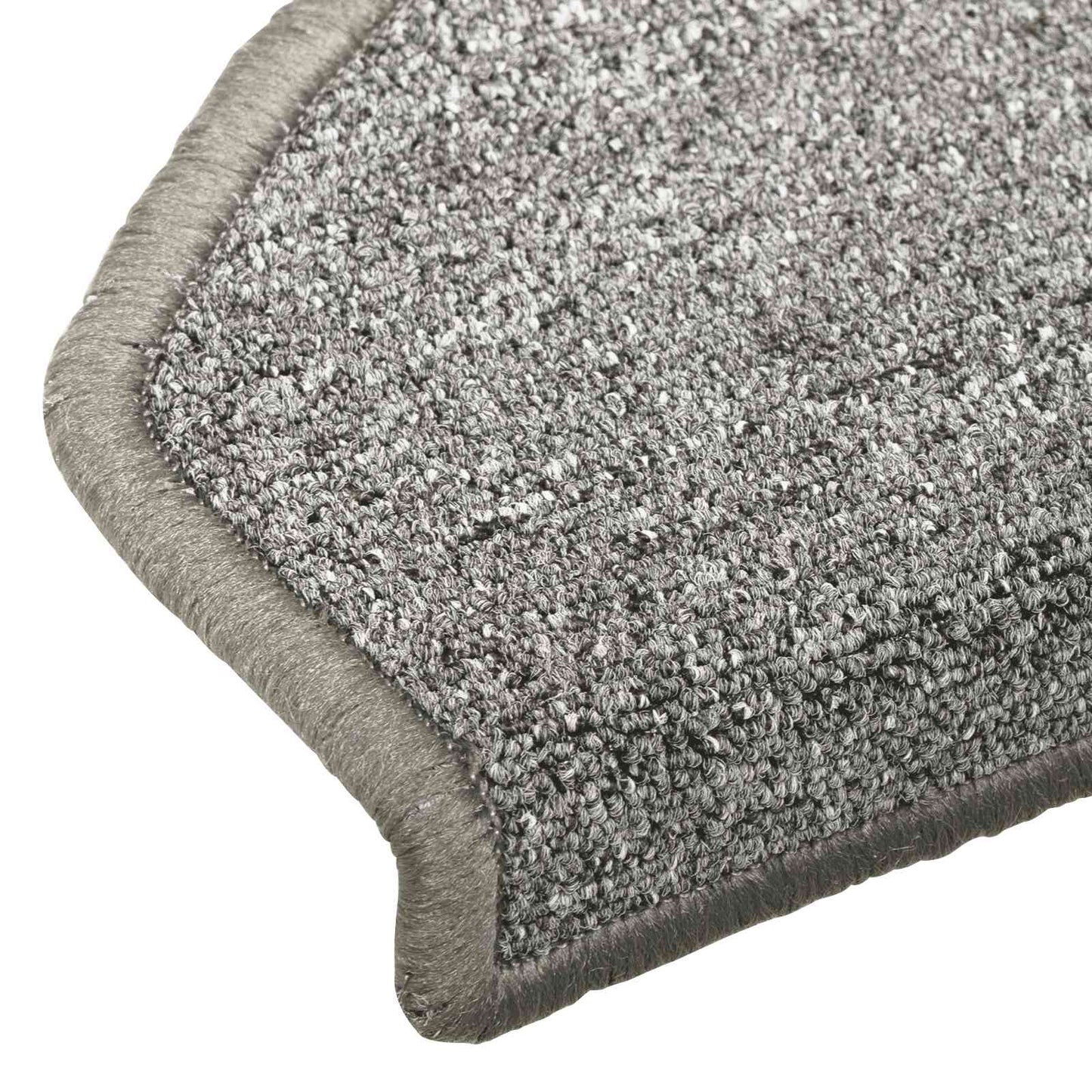 Selvlimende trappematter 15 pcs Lysegrå 80 x 24,5 x 3,5 cm