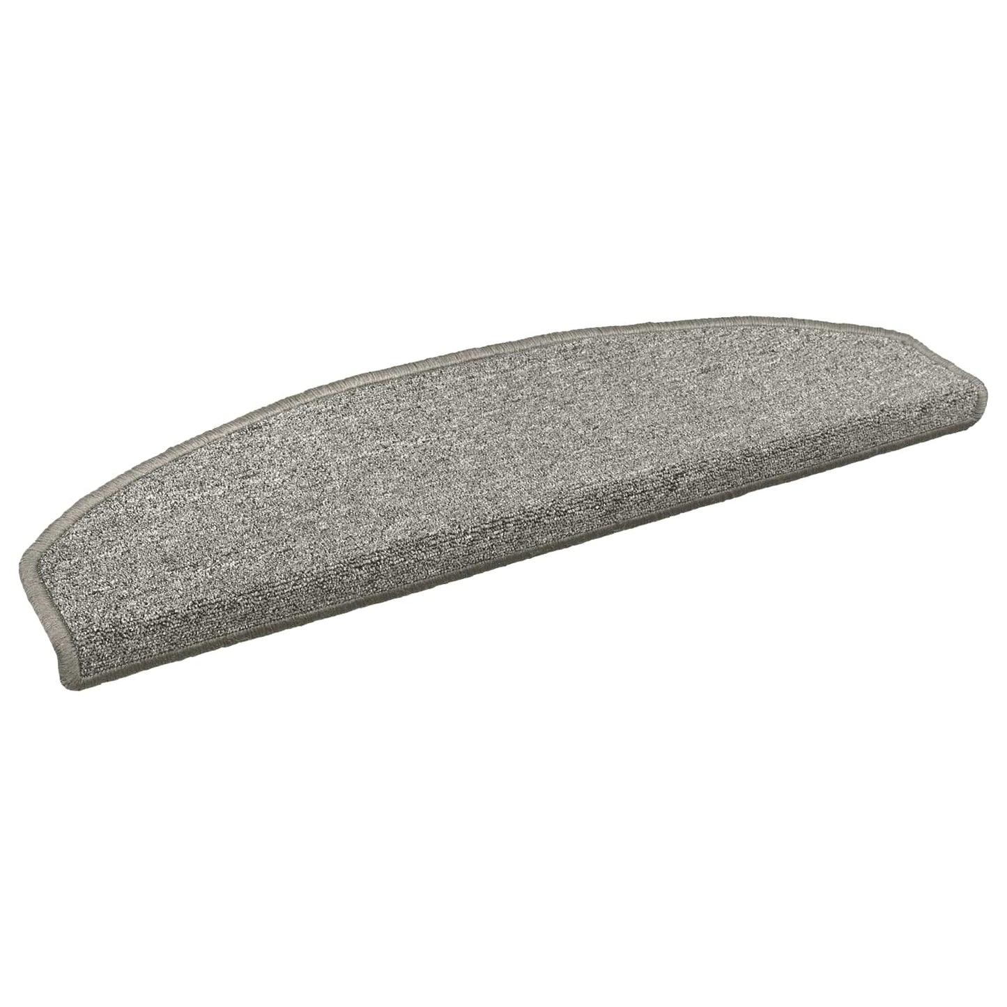 Selvlimende trappematter 15 pcs Lysegrå 80 x 24,5 x 3,5 cm
