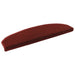 Selvlimende trappematter 15 pcs Bordeaux Rød 80 x 24,5 x 3,5 cm