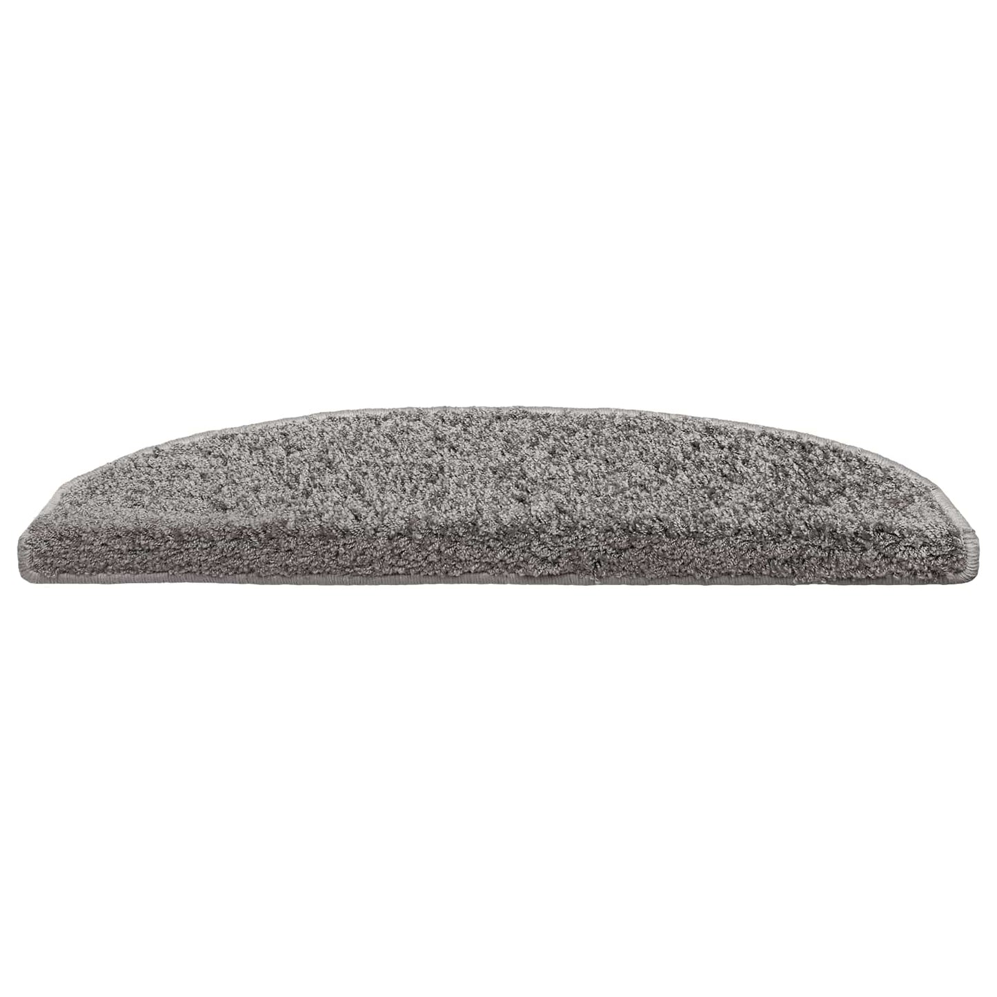 Selvlimende trappematter 15 pcs Grå 80 x 24,5 x 3,5 cm
