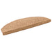 Selvlimende trappematter 15 pcs Beige 80 x 24,5 x 3,5 cm