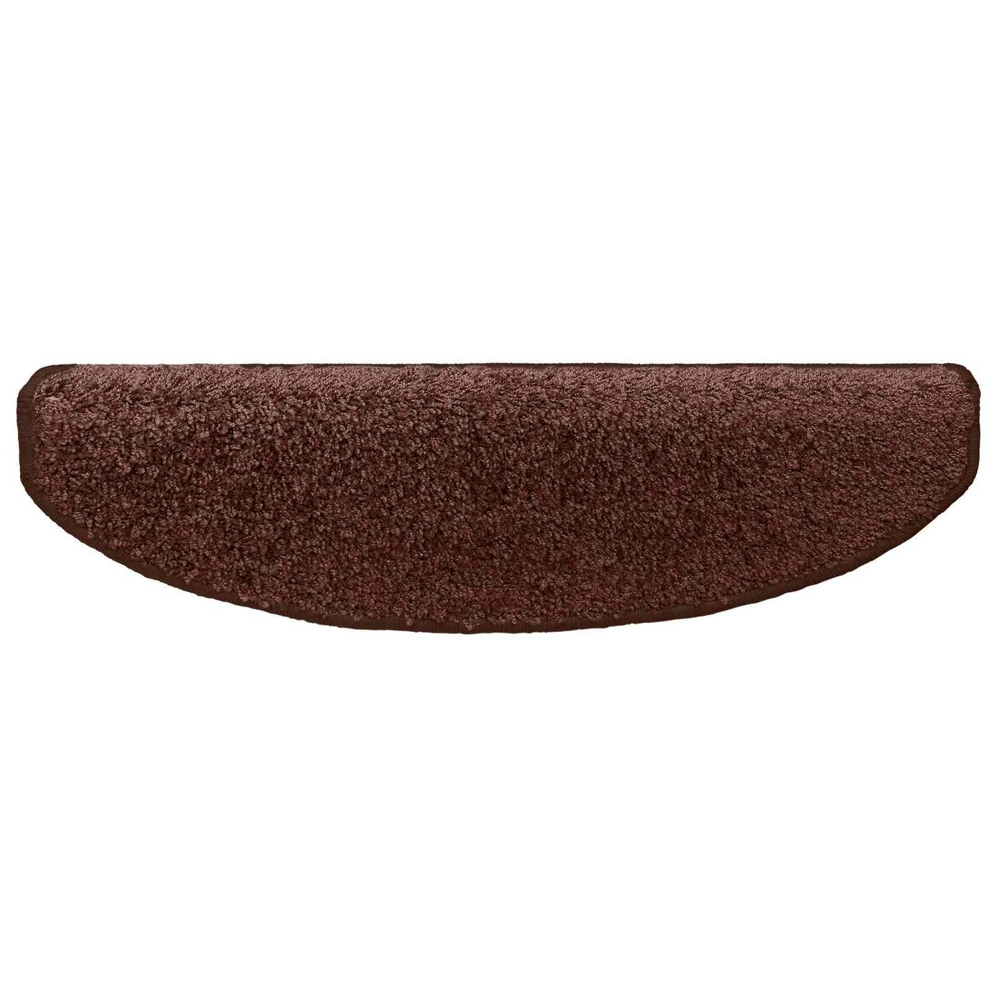 Selvlimende trappematter 15 pcs Brun 80 x 24,5 x 3,5 cm