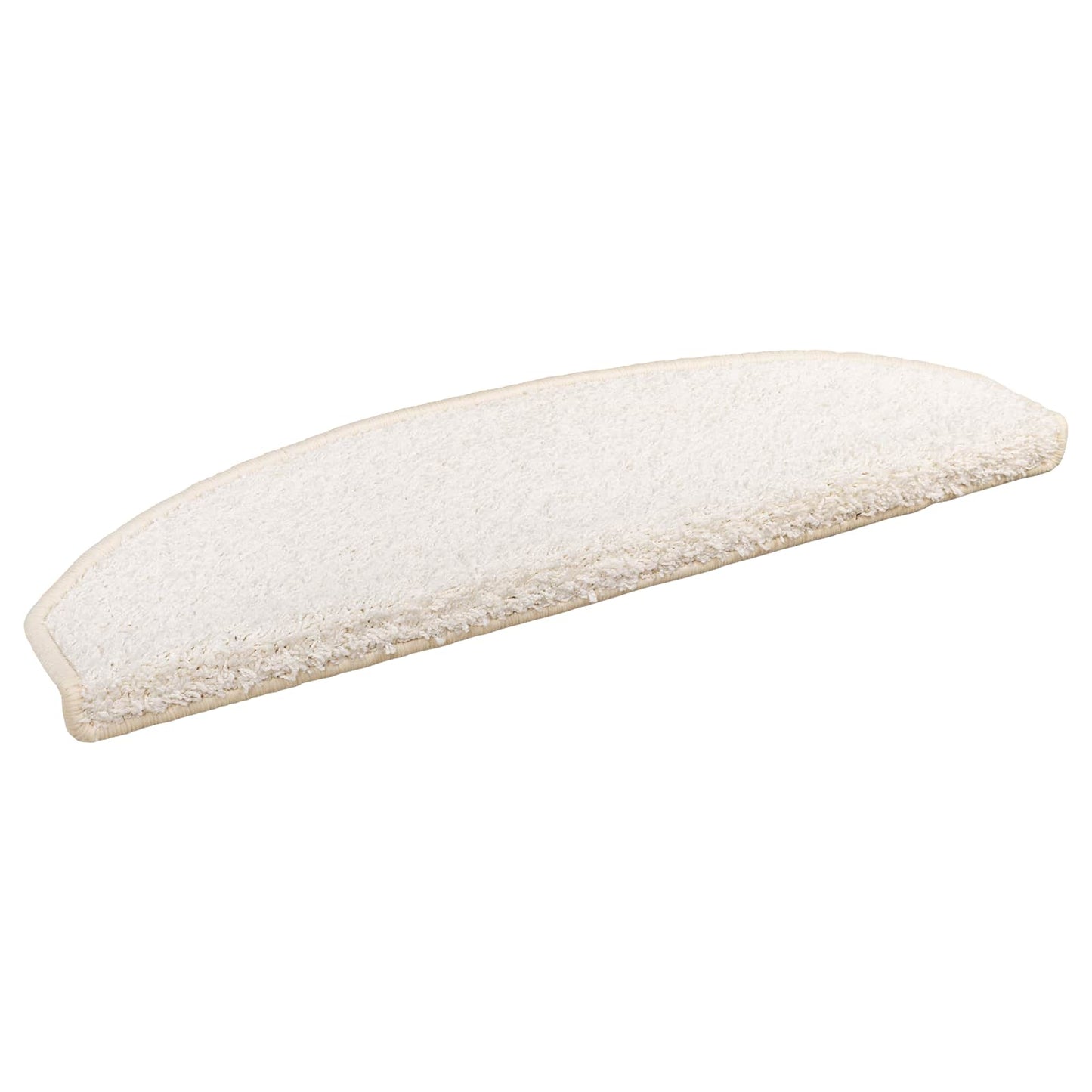 Selvlimende trappematter 15 pcs Hvit 80 x 24,5 x 3,5 cm