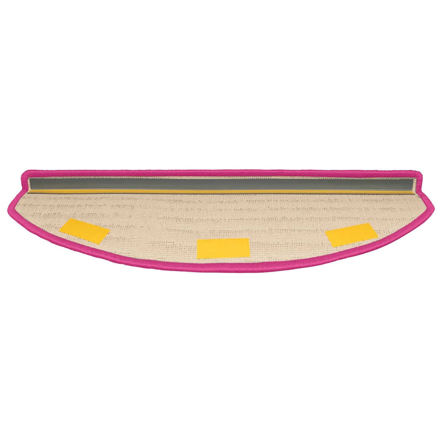 Selvlimende trappematter 15 pcs Rosa 80 x 24,5 x 3,5 cm