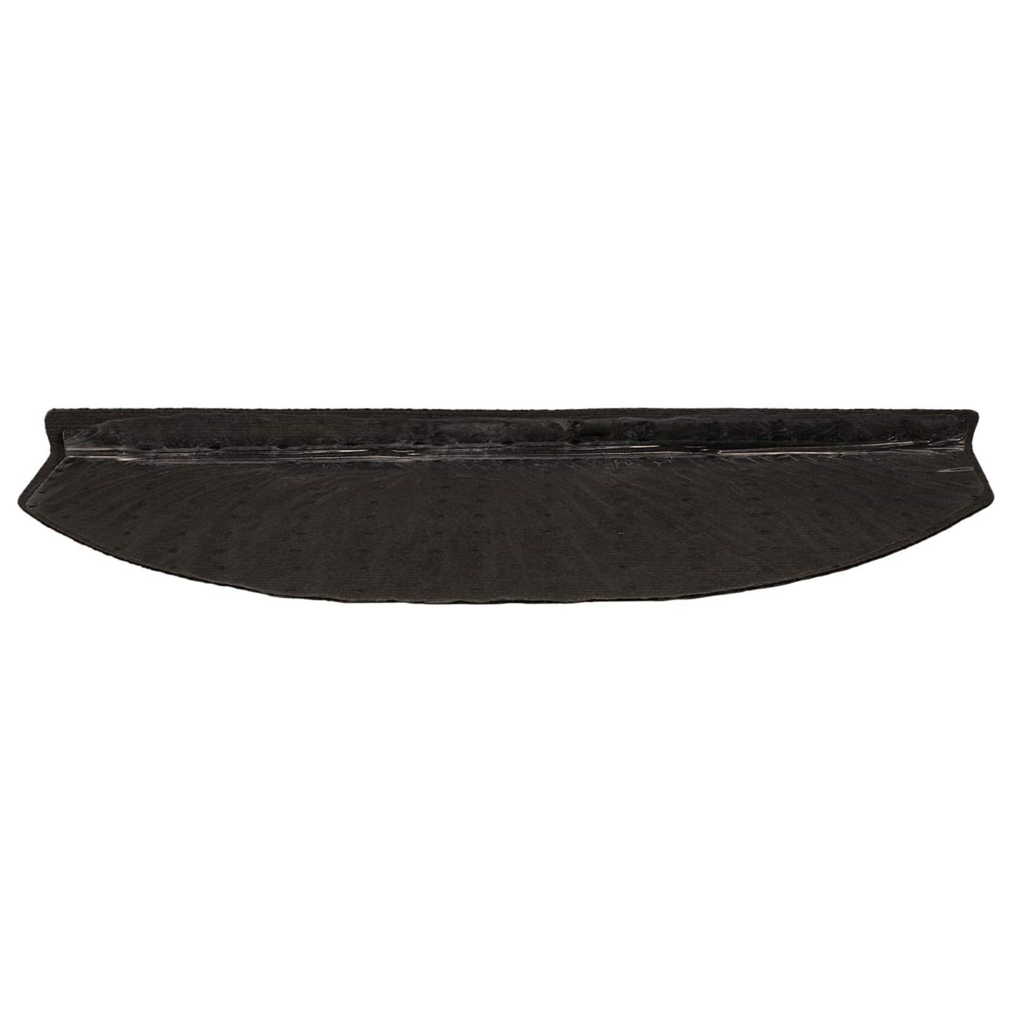 Selvlimende trappematter 15 pcs Mørkegrå 80 x 24,5 x 3,5 cm